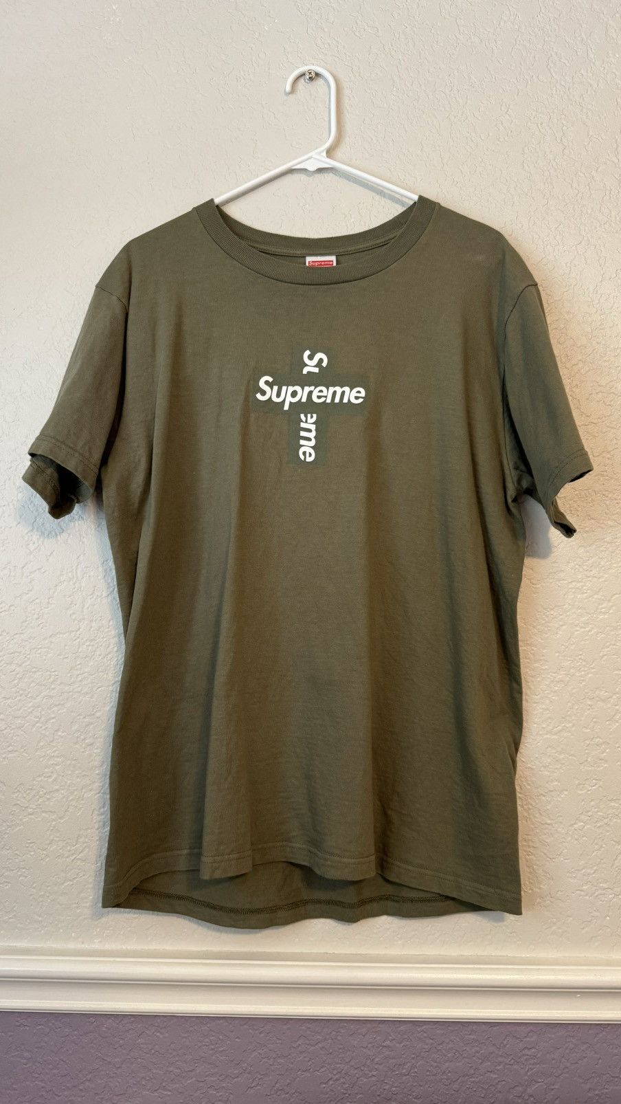 Supreme Green Supreme Cross Box Logo Size US L / EU 52-54 / 3 - 4 Thumbnail