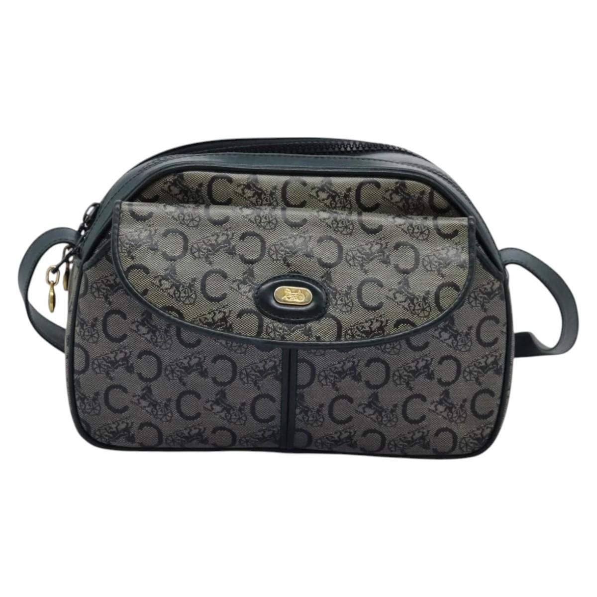 Celine CELINE C Sulky Shoulder Bag Pvc Navy Gold Size ONE SIZE - 2 Thumbnail