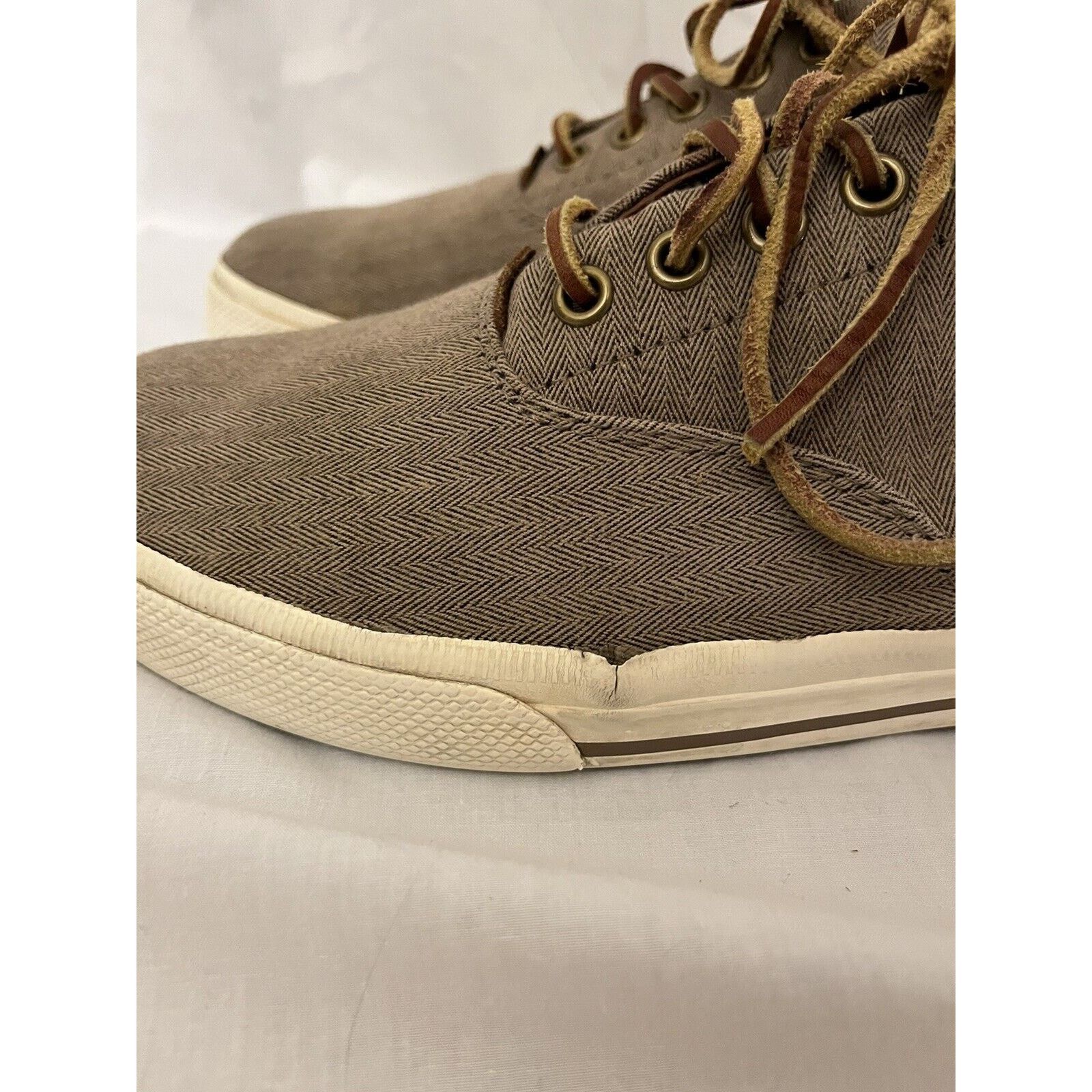 Polo Ralph Lauren POLO Ralph Lauren Shoes Mens 9.5D Brown Vaughn Canvas Size US 9.5 / EU 42-43 - 3 Thumbnail