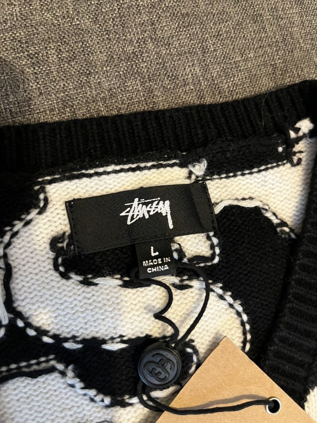 Stussy Stussy Stacked Sweater Vest Size US L / EU 52-54 / 3 - 5 Thumbnail