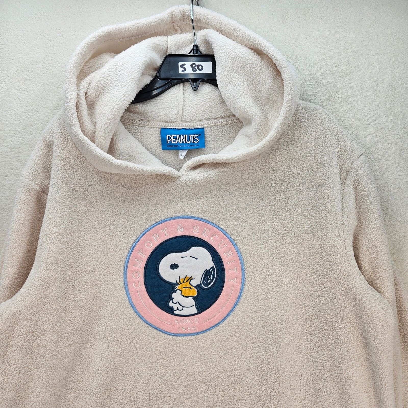 Peanuts PEANUTS X SNOOPY S/M BEIGE TEDDY FLEECE HOODED DRESS BEIGE Size S / US 4 / IT 40 - 2 Thumbnail