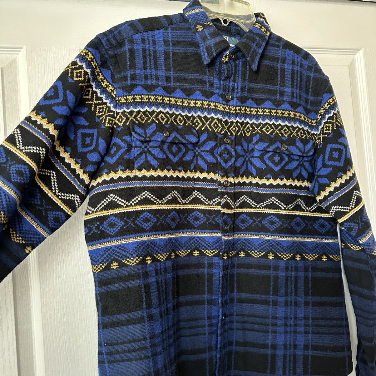 Polo Ralph Lauren × Vintage Polo Ralph Lauren Snowflake Large Flannel Shirt Vintage Size US L / EU 52-54 / 3 - 5 Thumbnail