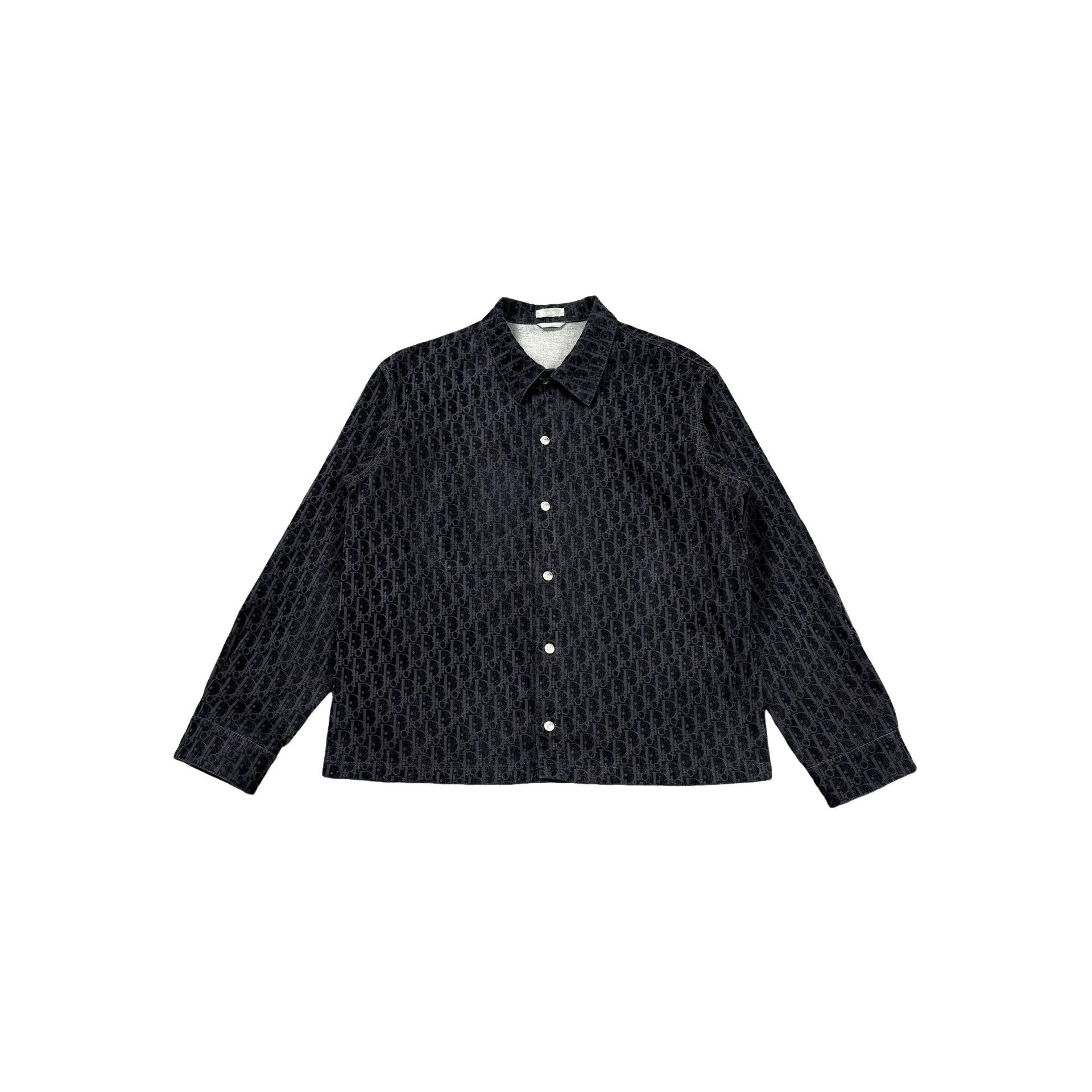 Dior Dior Oblique Flocked Overshirt Size 50 Size US M / EU 48-50 / 2 - 1 Thumbnail