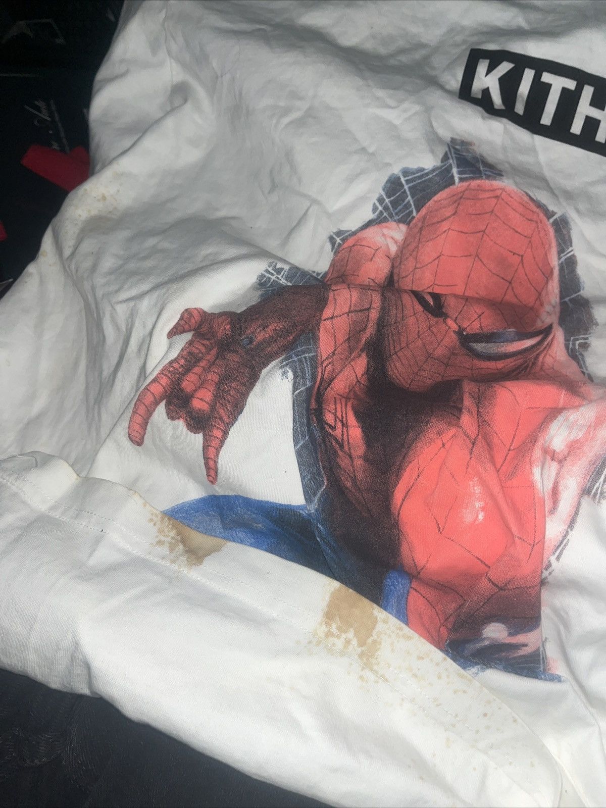 Kith × Marvel Comics Marvel x Kith Spider Man Action White Tee T shirt Sz XL Size US XL / EU 56 / 4 - 7 Thumbnail
