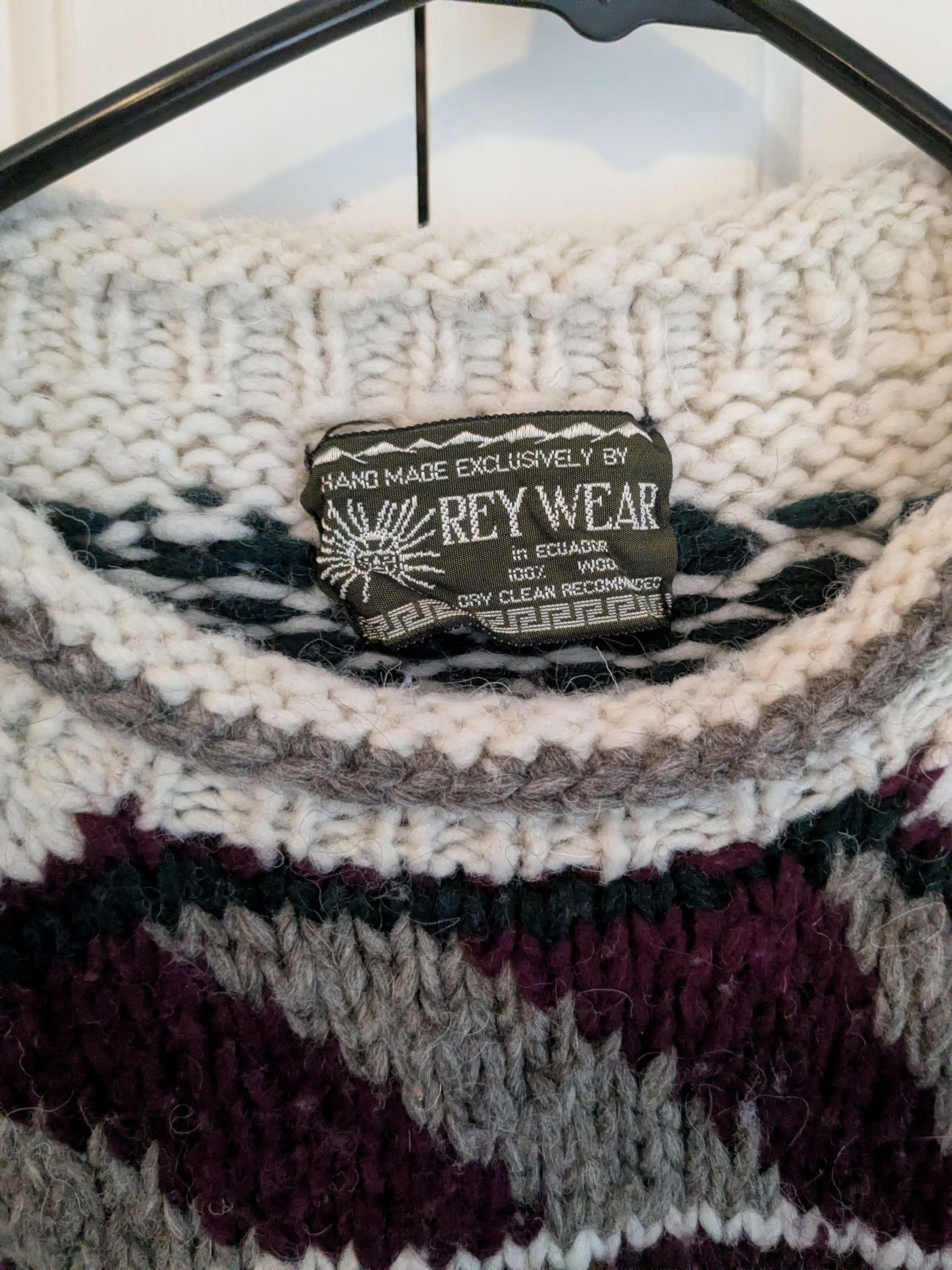 Other Vintage Handmade Wool Sweater Size US L / EU 52-54 / 3 - 3 Thumbnail