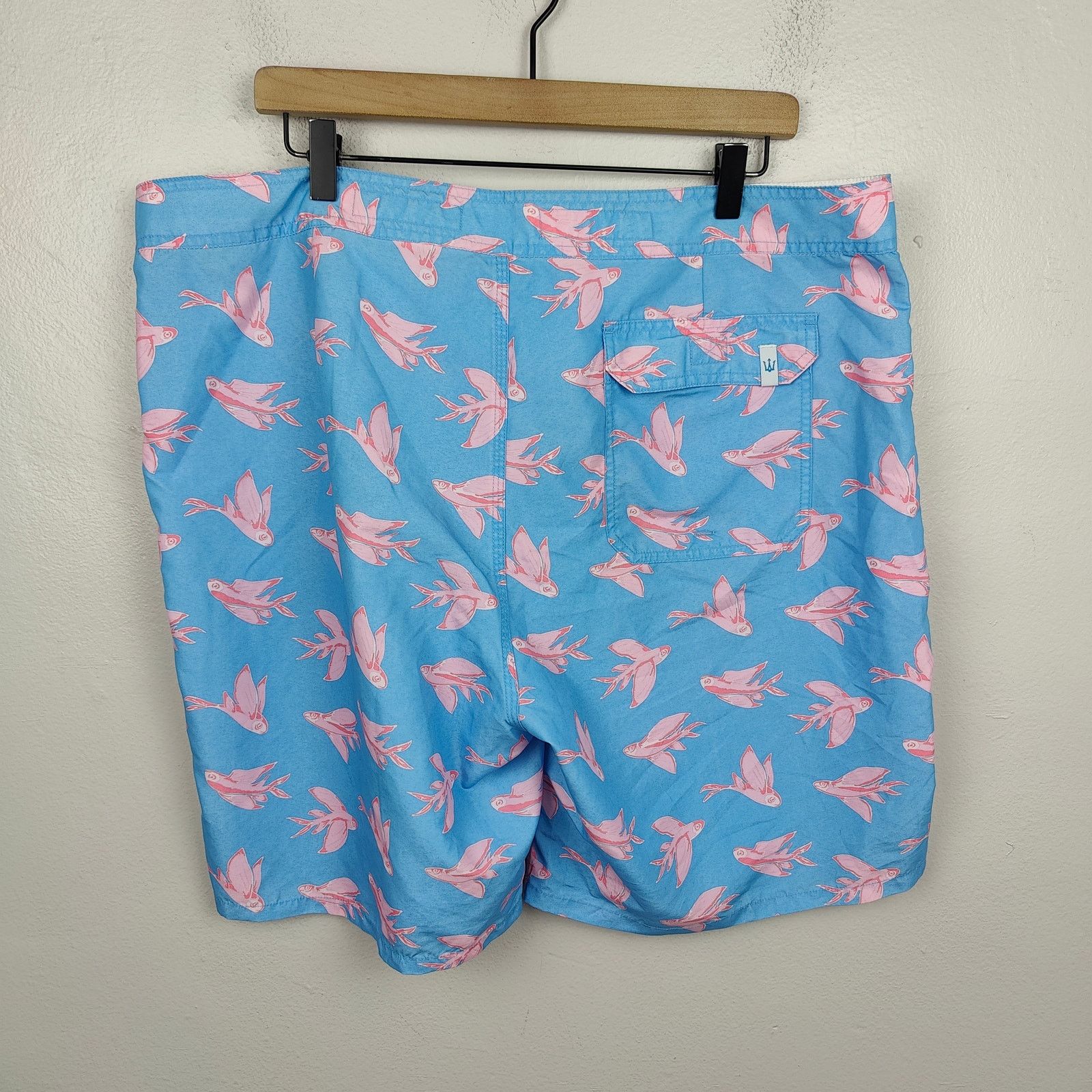 Other Strong Boalt Swim Shorts Mens 38 Blue Flying Fish Size US 38 / EU 54 - 4 Thumbnail
