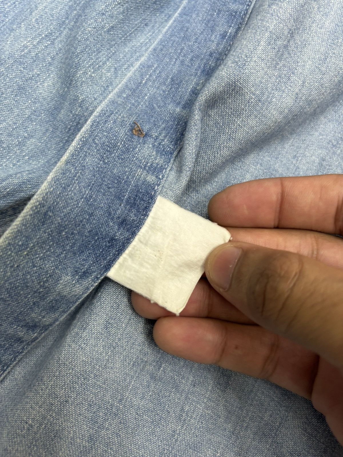 Kapital Vintage LEVIS BLUE SHIRT Denim Shirt Orange Tab Size US M / EU 48-50 / 2 - 15 Thumbnail