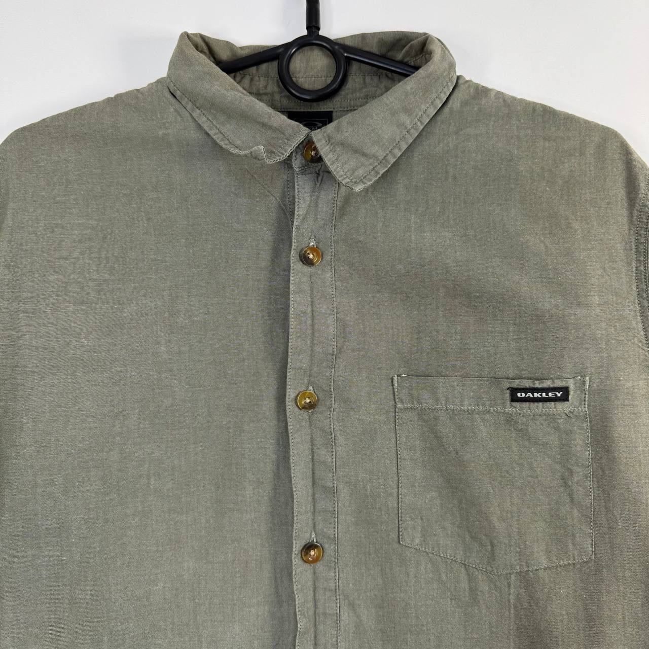 Oakley Oakley Button Up Shirt Green Long Sleeve Casual Men Size M Size US M / EU 48-50 / 2 - 2 Thumbnail