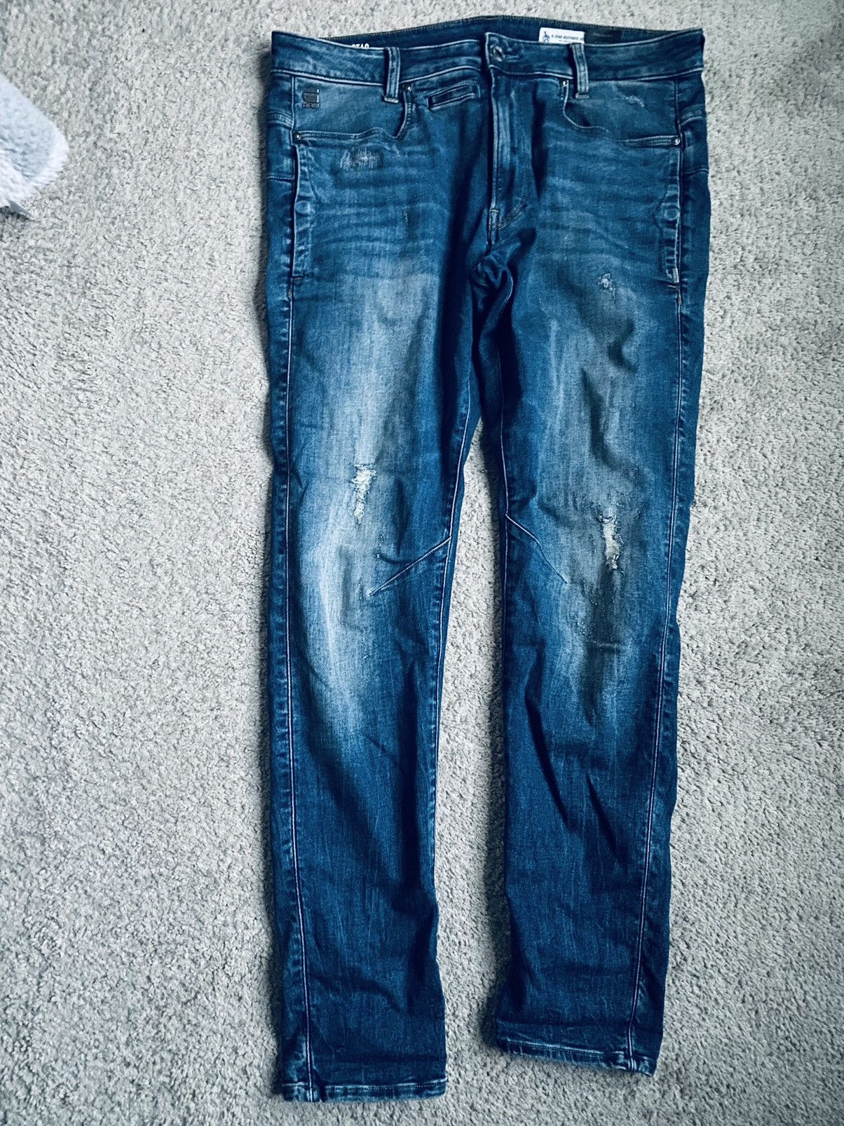 image of G Star Raw G Star D Staq 3D Slim in Blue, Men's (Size 33)