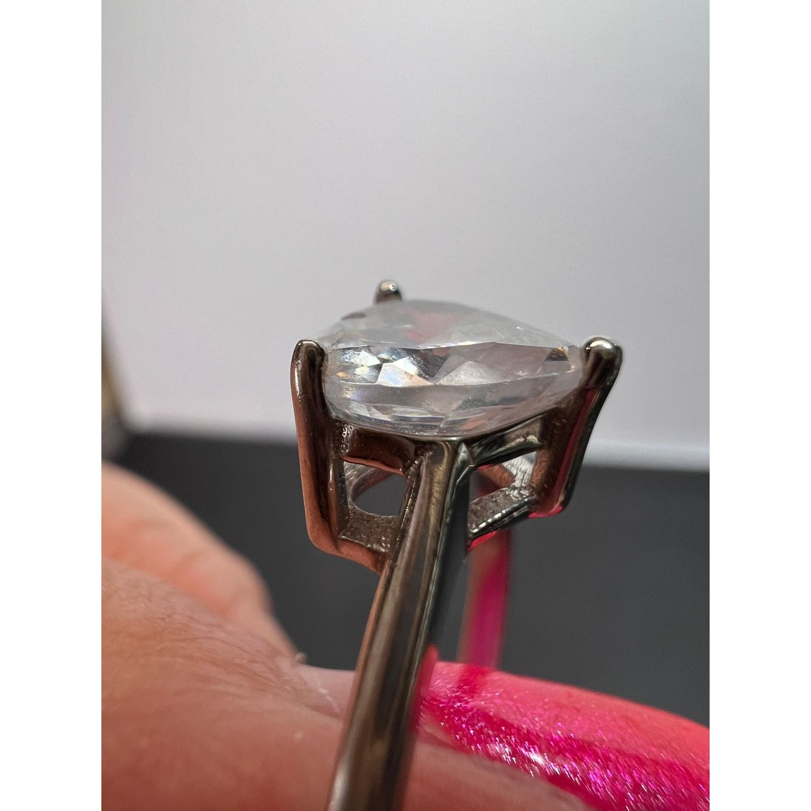 Other Cubic zirconia heart ring in sterling silver size 9 Size ONE SIZE - 7 Thumbnail