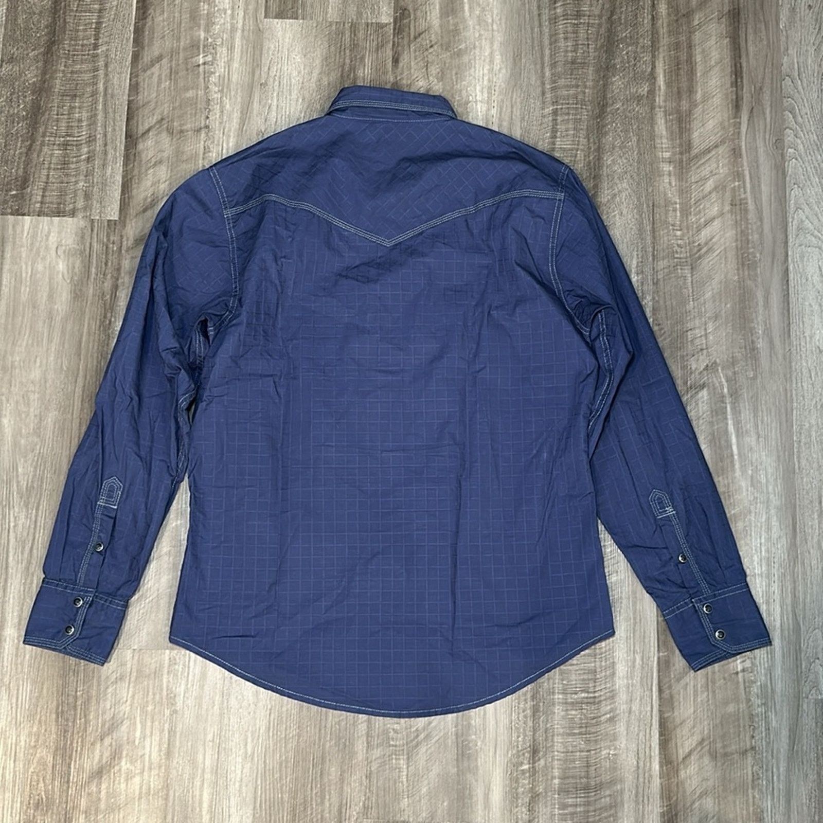Wrangler Wrangler 20X Western Long Sleeve Pearl Snap Button - Large Size US L / EU 52-54 / 3 - 3 Thumbnail