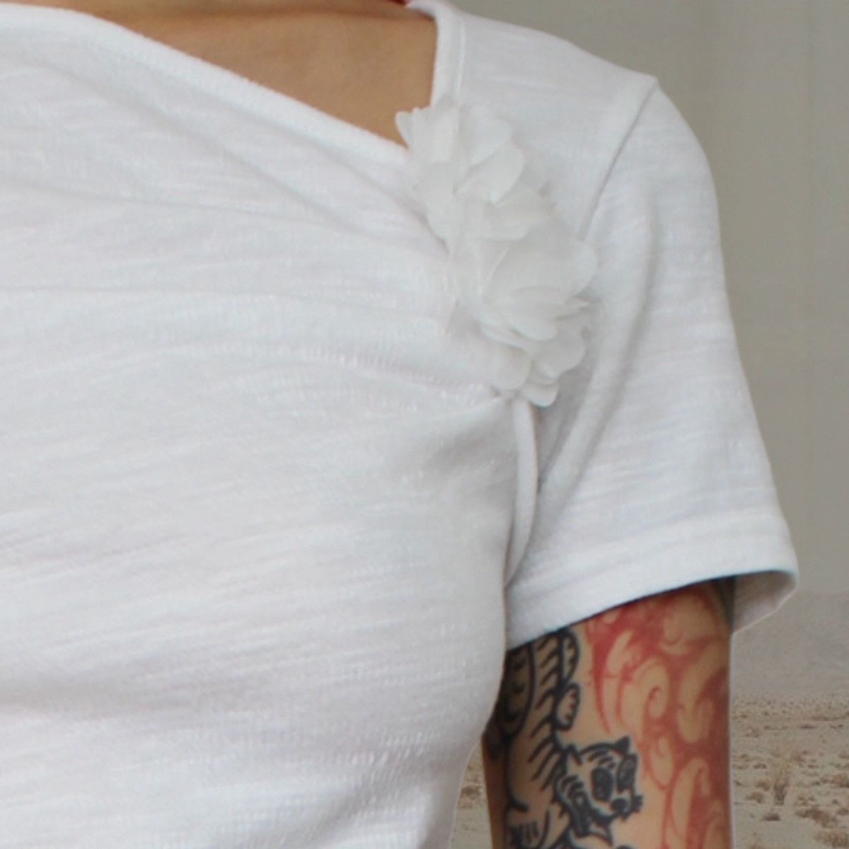 Vintage 🪽WHITE BABY TEE🪽 Size S / US 4 / IT 40 - 4 Thumbnail