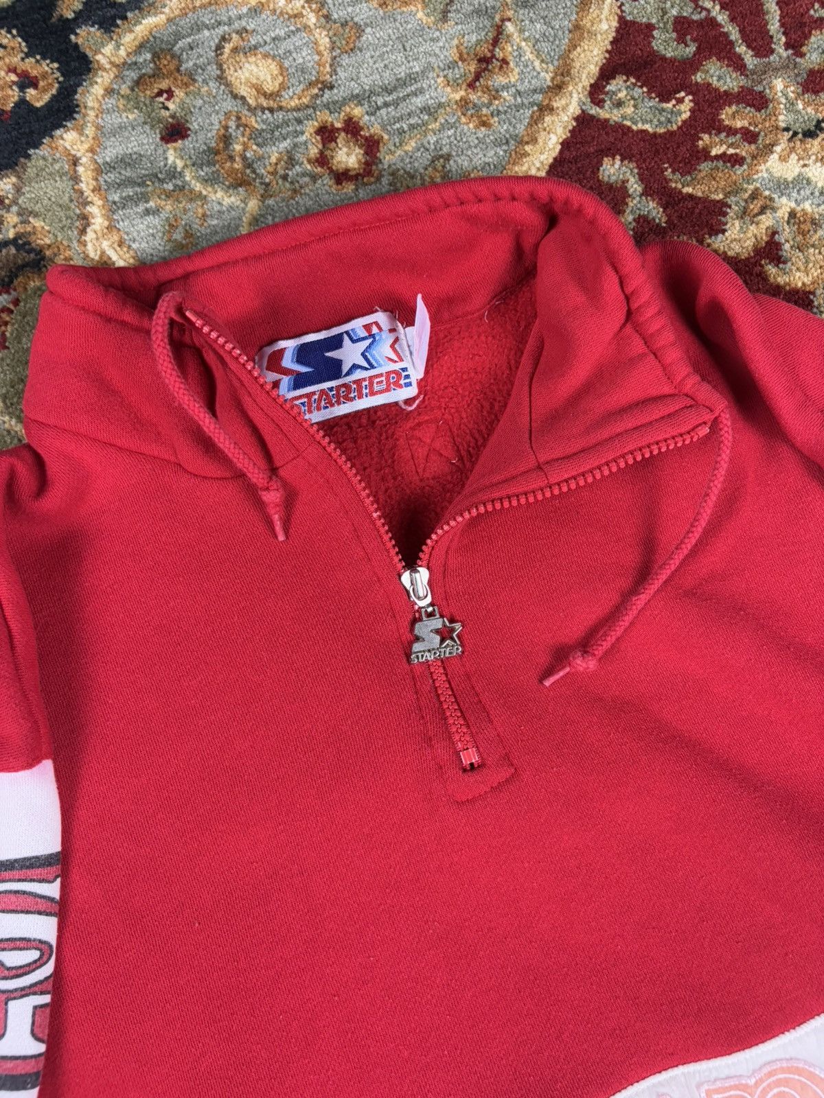 NFL × Starter × Vintage Vintage San Francisco 49’rs Starter Quarter Zip Sweatshirt Size US M / EU 48-50 / 2 - 3 Thumbnail