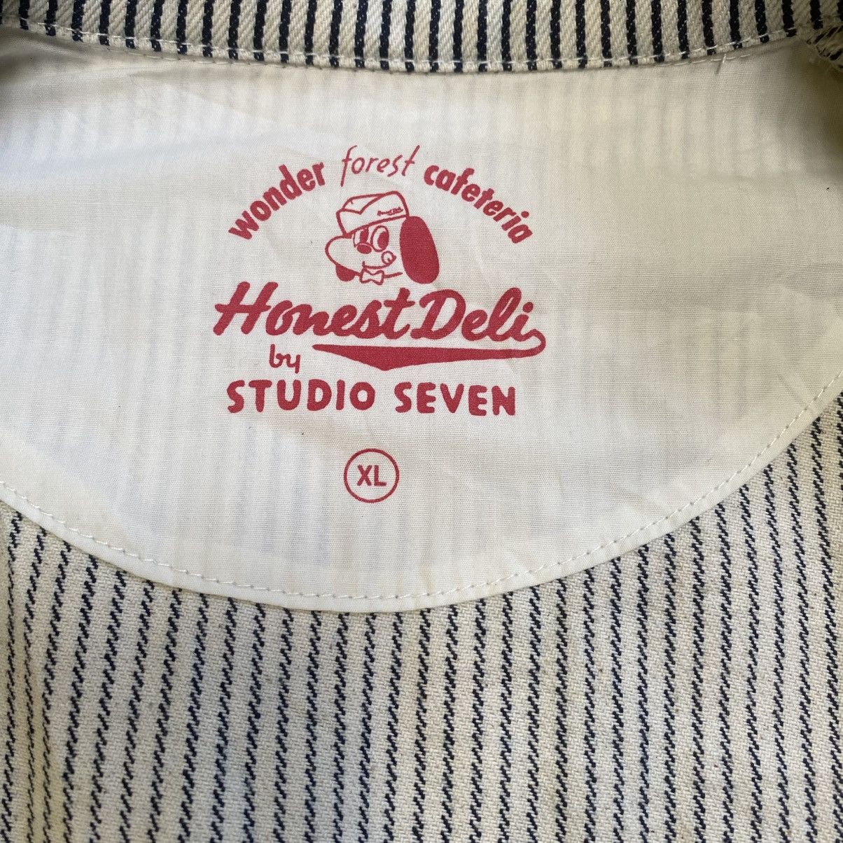 Japanese Brand × Studio Seven 💥STUDIO SEVEN HONEST DELI HICKORY BUTTON JACKET Size US XL / EU 56 / 4 - 16 Thumbnail