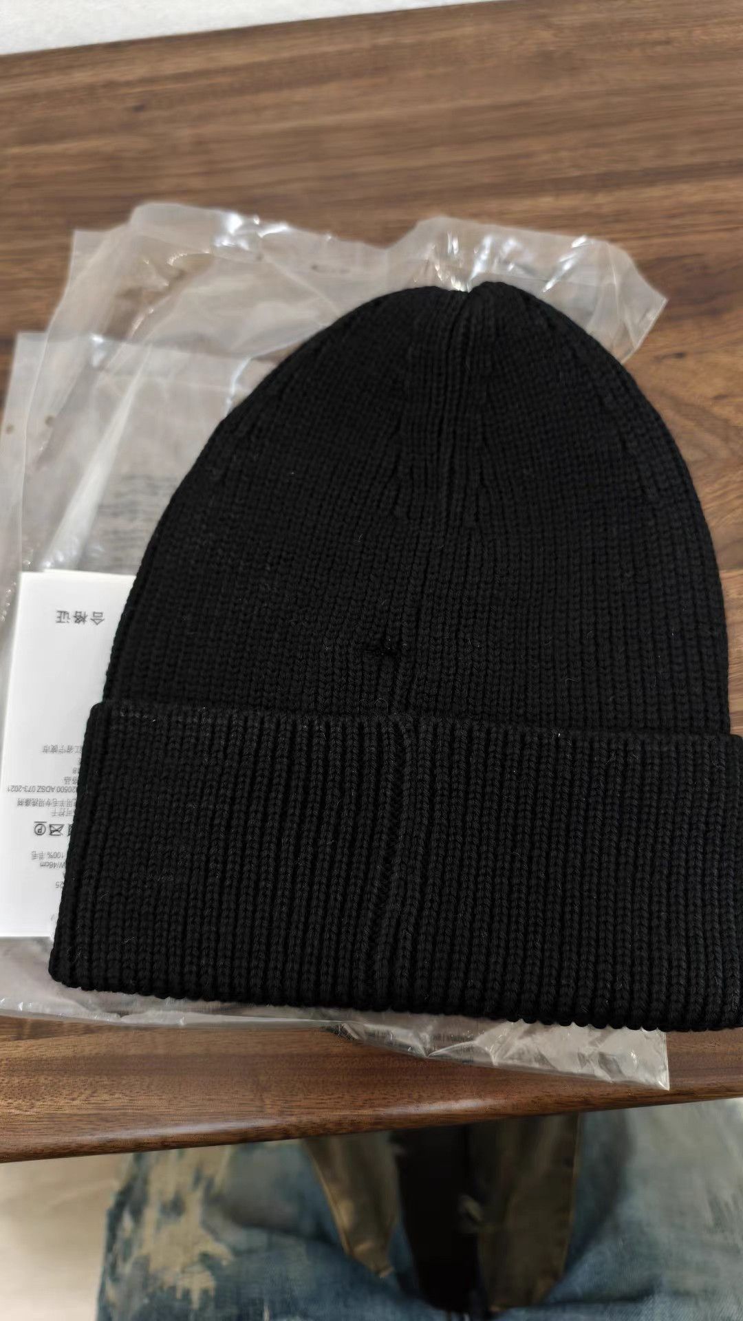 Y-3 Y-3 Black Pure Wool Beanie K8 Size ONE SIZE - 2 Thumbnail