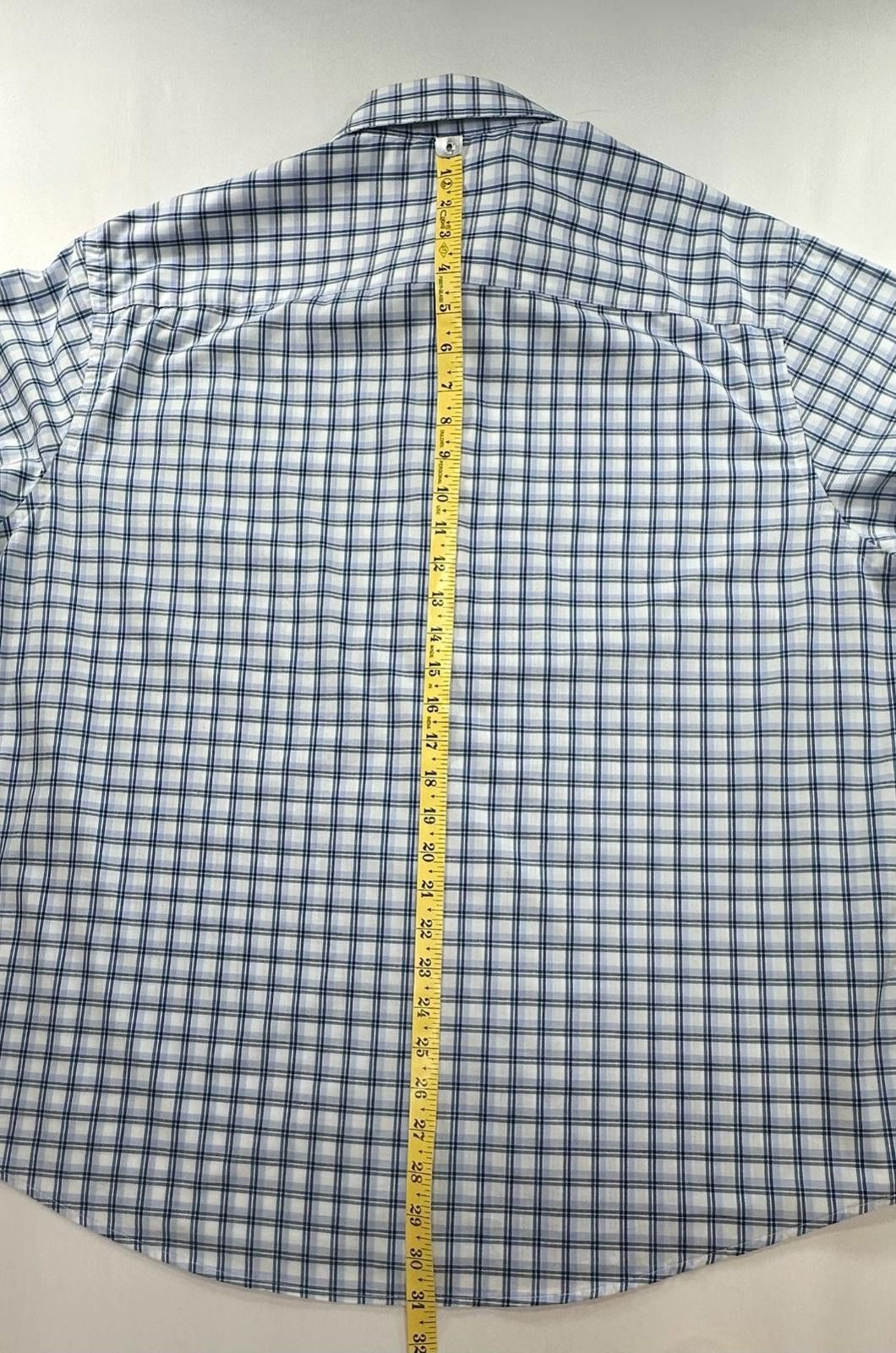 Izod Izod Regular Fit Soft Washed Button Up Check Blue Mens XL Size US XL / EU 56 / 4 - 5 Thumbnail