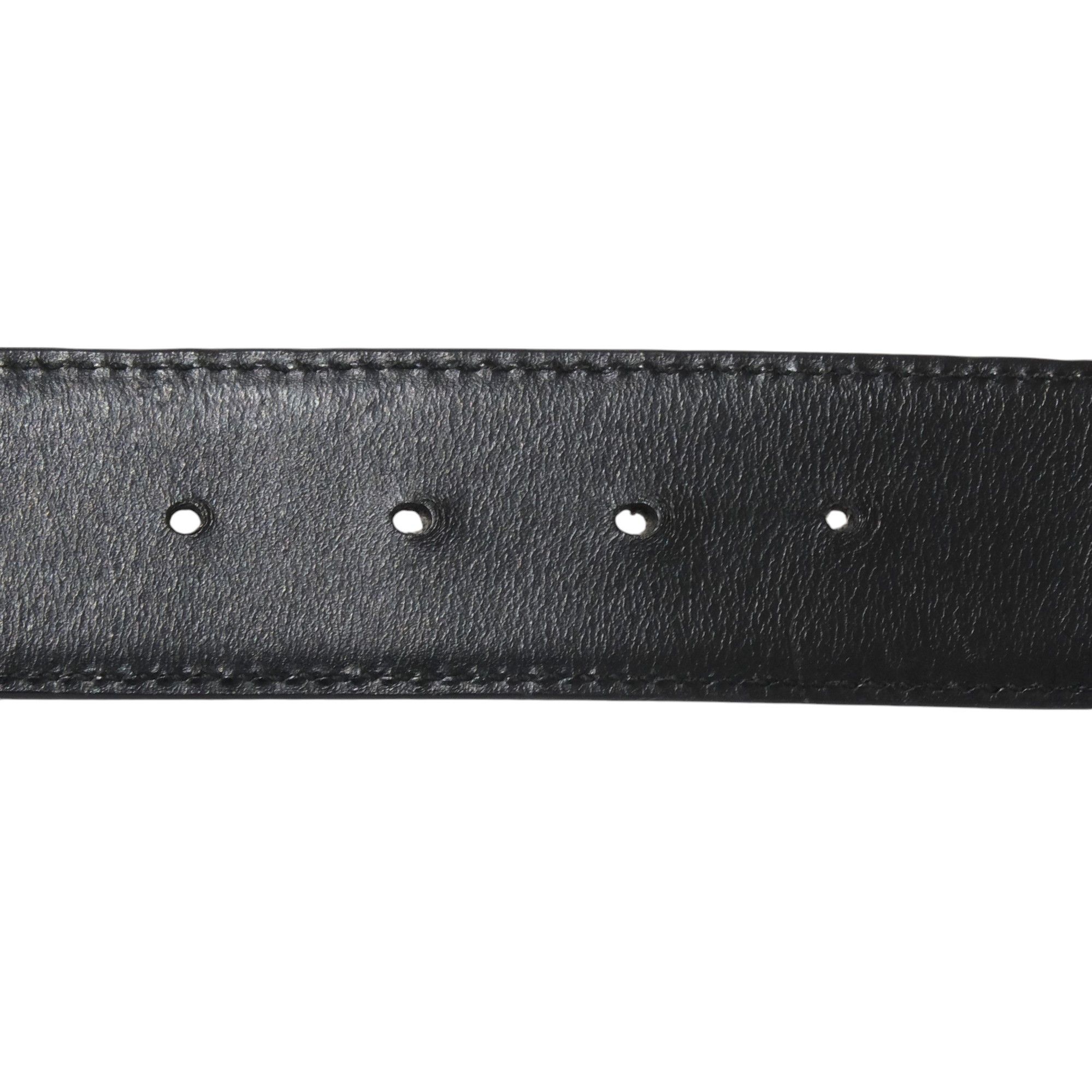 Gucci GG Grain Leather Belt Size ONE SIZE - 3 Thumbnail