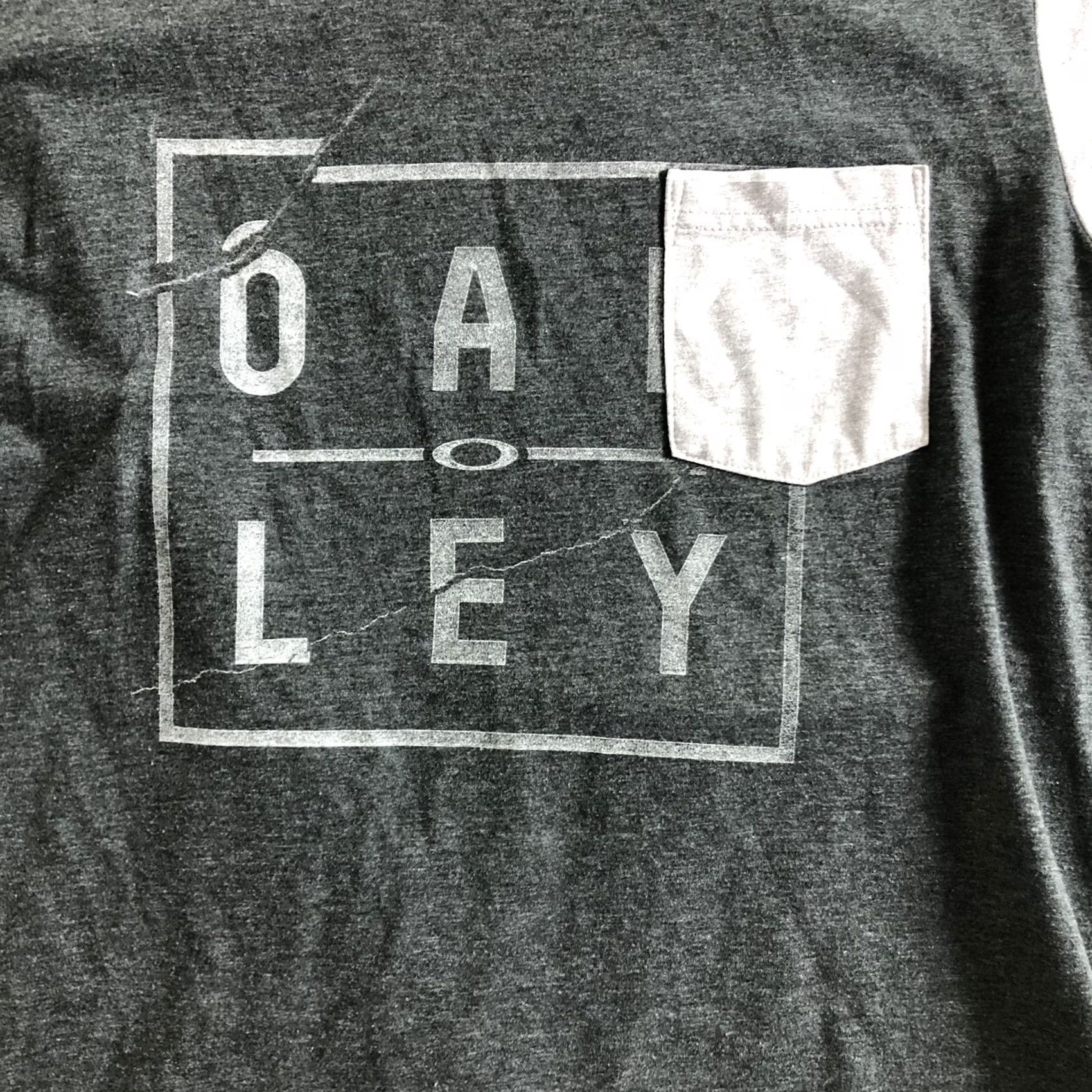 Oakley Oakley T Shirt Mens Size M Gray Regular Fit Short Sleeve Cotton Graphic Tee Size US M / EU 48-50 / 2 - 2 Thumbnail