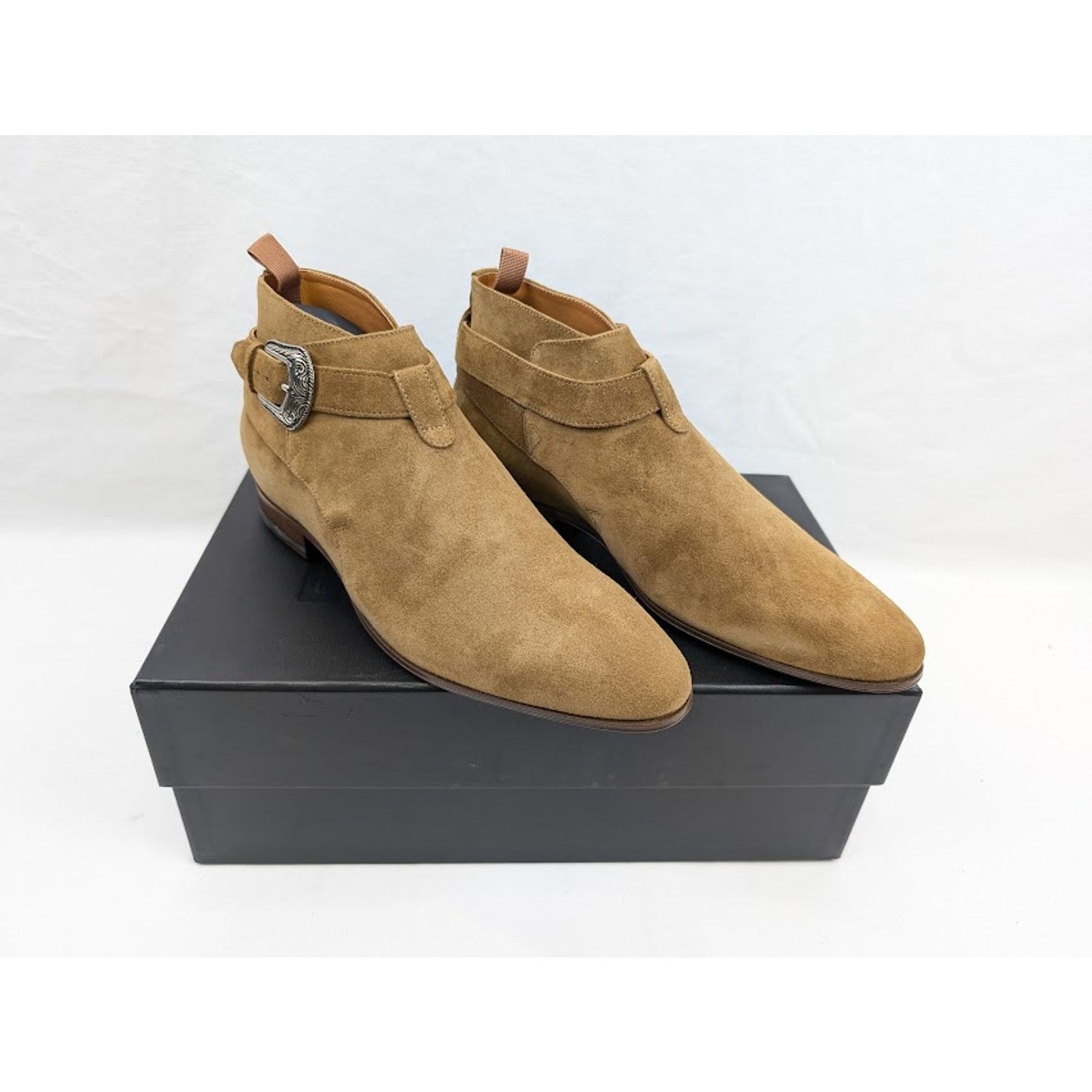 Saint Laurent Paris o1rshd1 Q:2 / 20 CR Buckle Boots in Brown Size US 10 / EU 43 - 19 Thumbnail