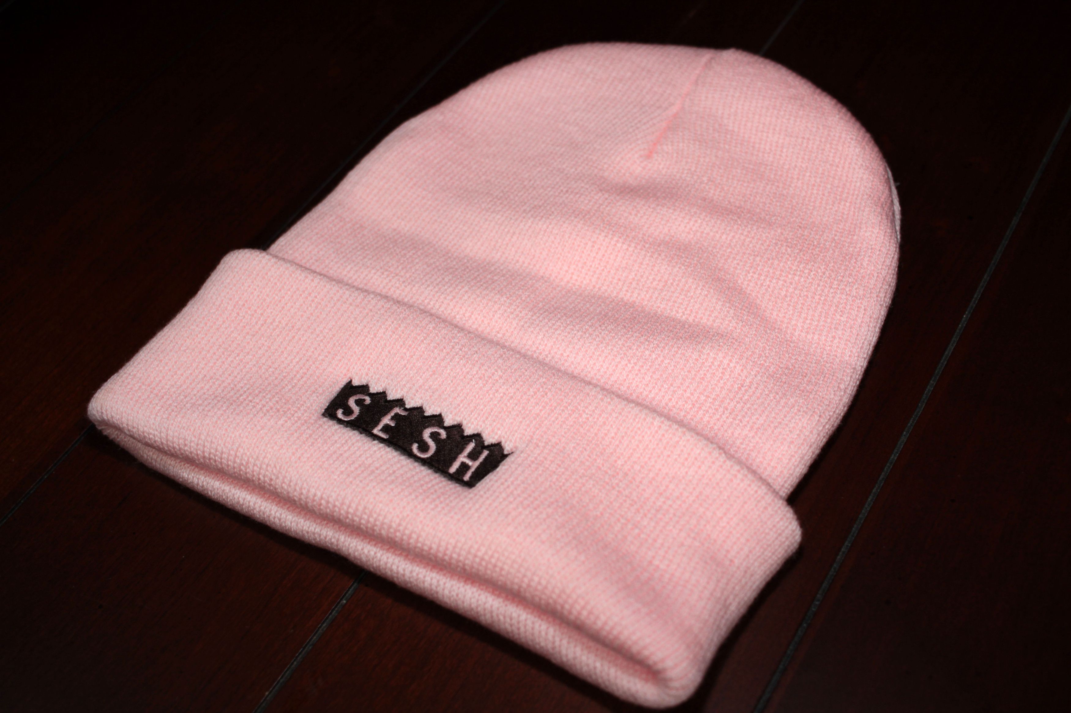 Bones × TeamSESH TeamSESH 'SimpleSesh' Embroidered Beanie (Pink) Size ONE SIZE - 1 Thumbnail