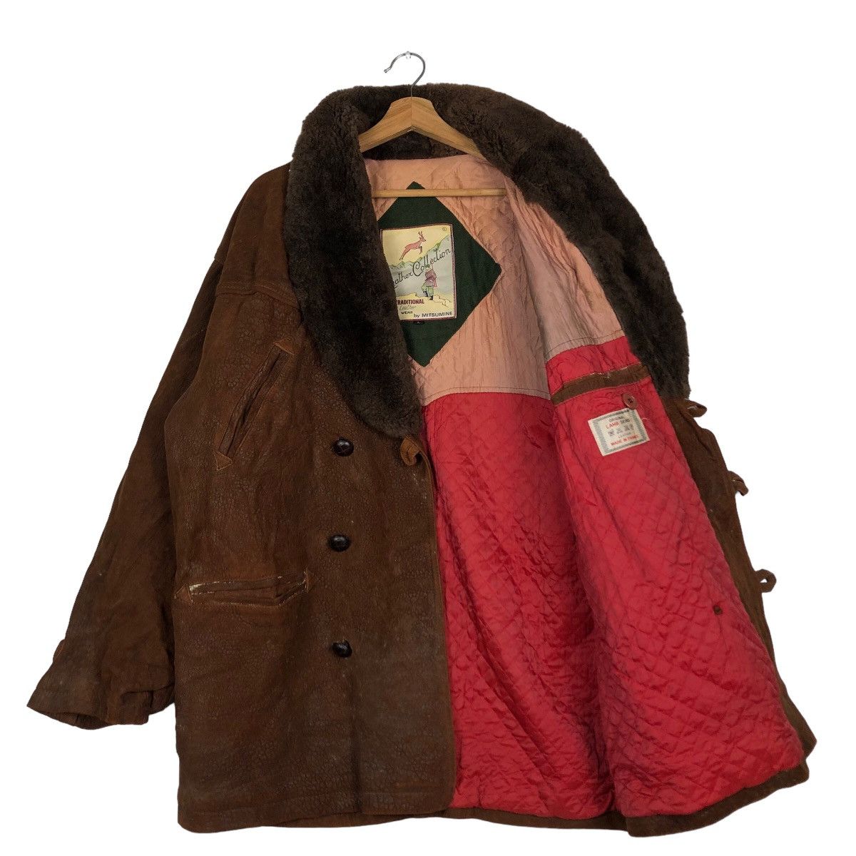 Japanese Brand Vtg Lamb Skin Leather Jacket Made in France Mitsumine Japan Size US L / EU 52-54 / 3 - 11 Thumbnail