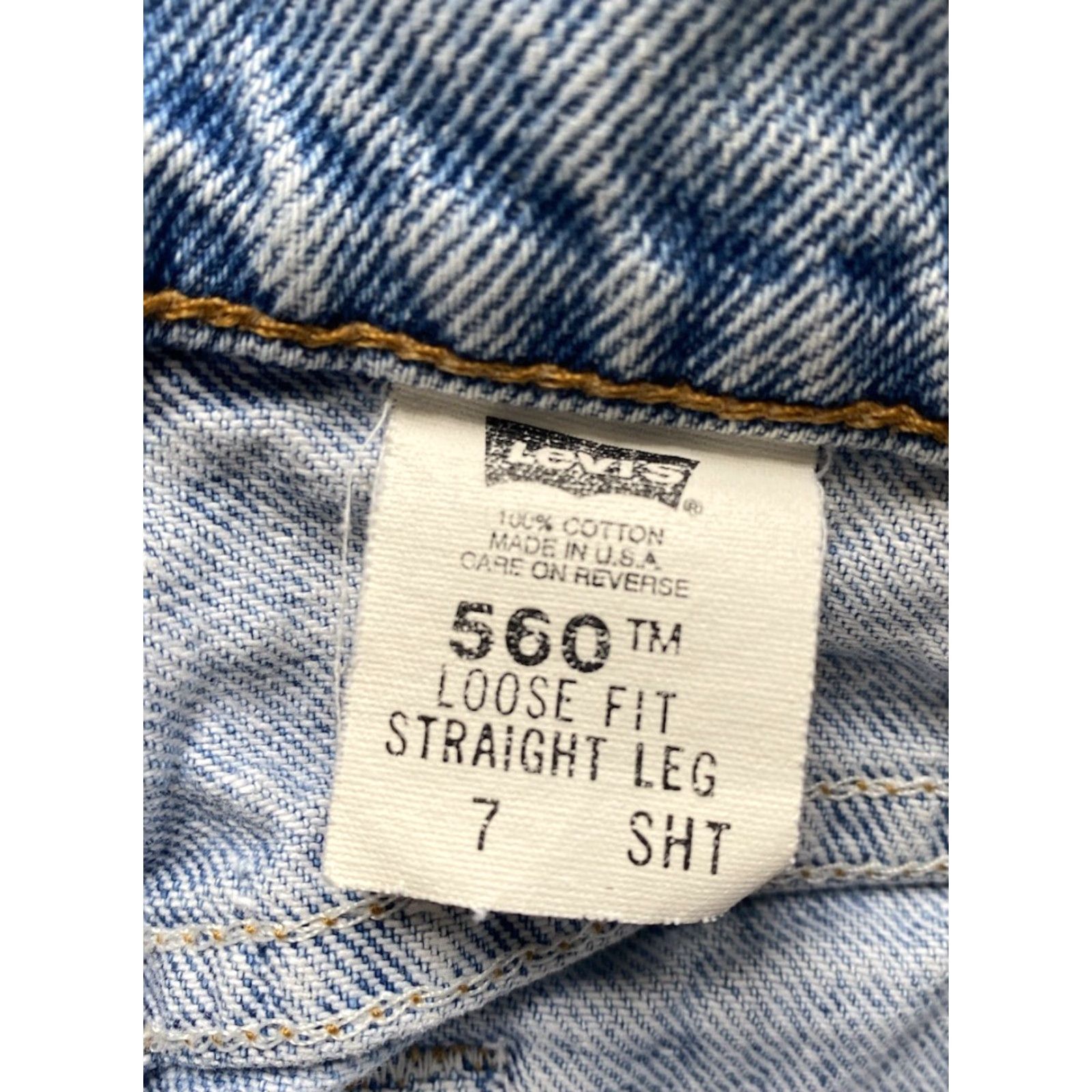 Levi's VINTAGE Levi’s 560 Jeans Women’s Blue 7 Loose Regular Fit Straight Leg USA Size 28" / US 6 / IT 42 - 6 Thumbnail