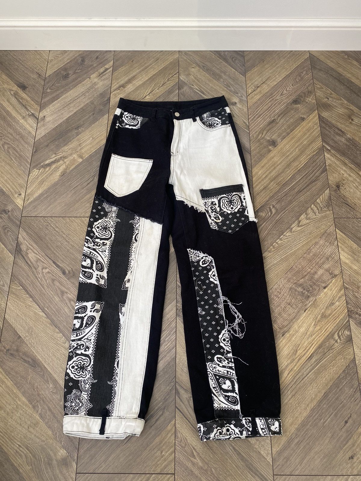 Japanese Brand × Vintage Vintage Bandana Women’s Archival Japanese Style pants Size 29" - 1 Thumbnail