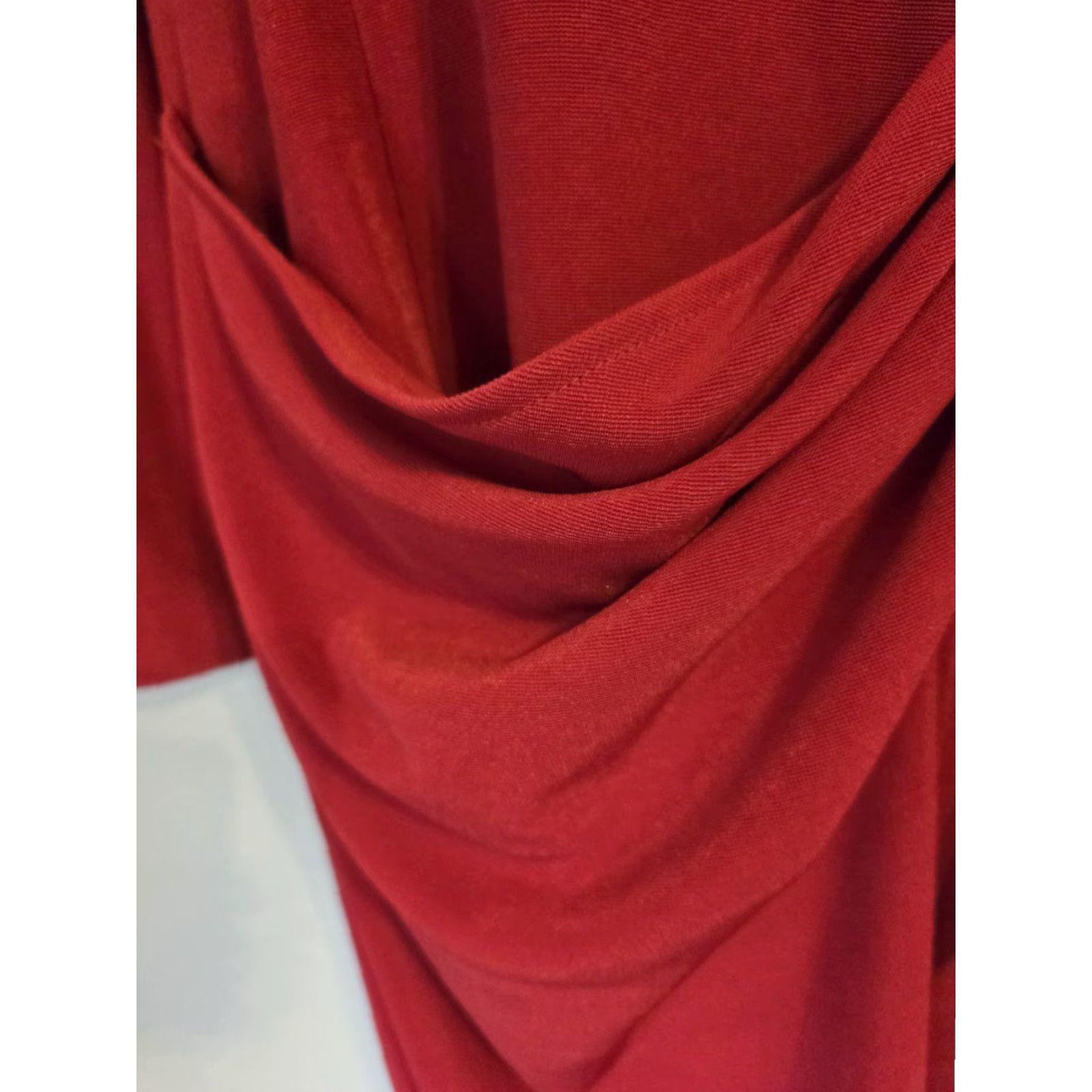 Vintage VINTAGE Spiegel Ebony Style Asian Look Sheath Dress Size 8 Red 1980s Women’s/ Womens Dress Size M / US 6-8 / IT 42-44 - 5 Thumbnail