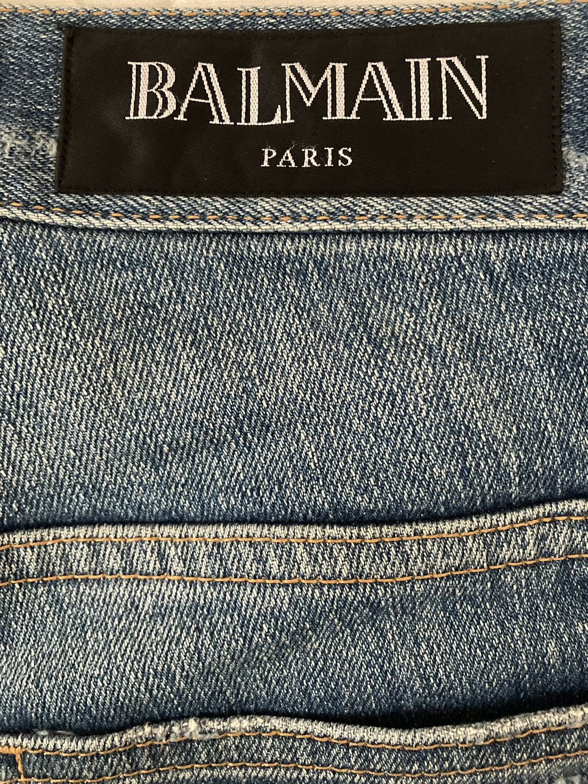 Balmain BALMAIN PARIS Distressed Skinny Jeans Size US 30 / EU 46 - 10 Thumbnail