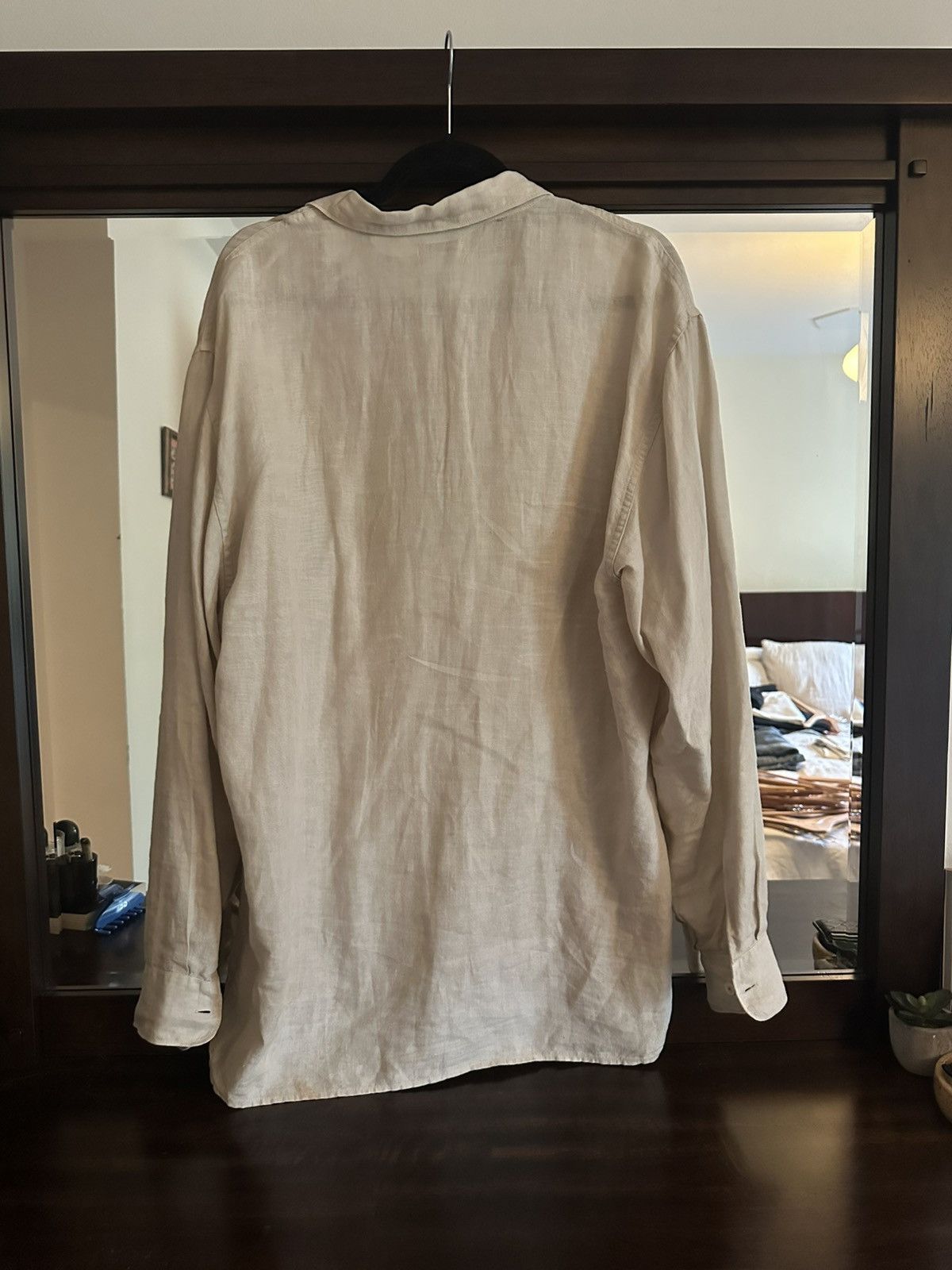 Stone Island Vintage Stone Island Linen Shirt Size US L / EU 52-54 / 3 - 4 Thumbnail
