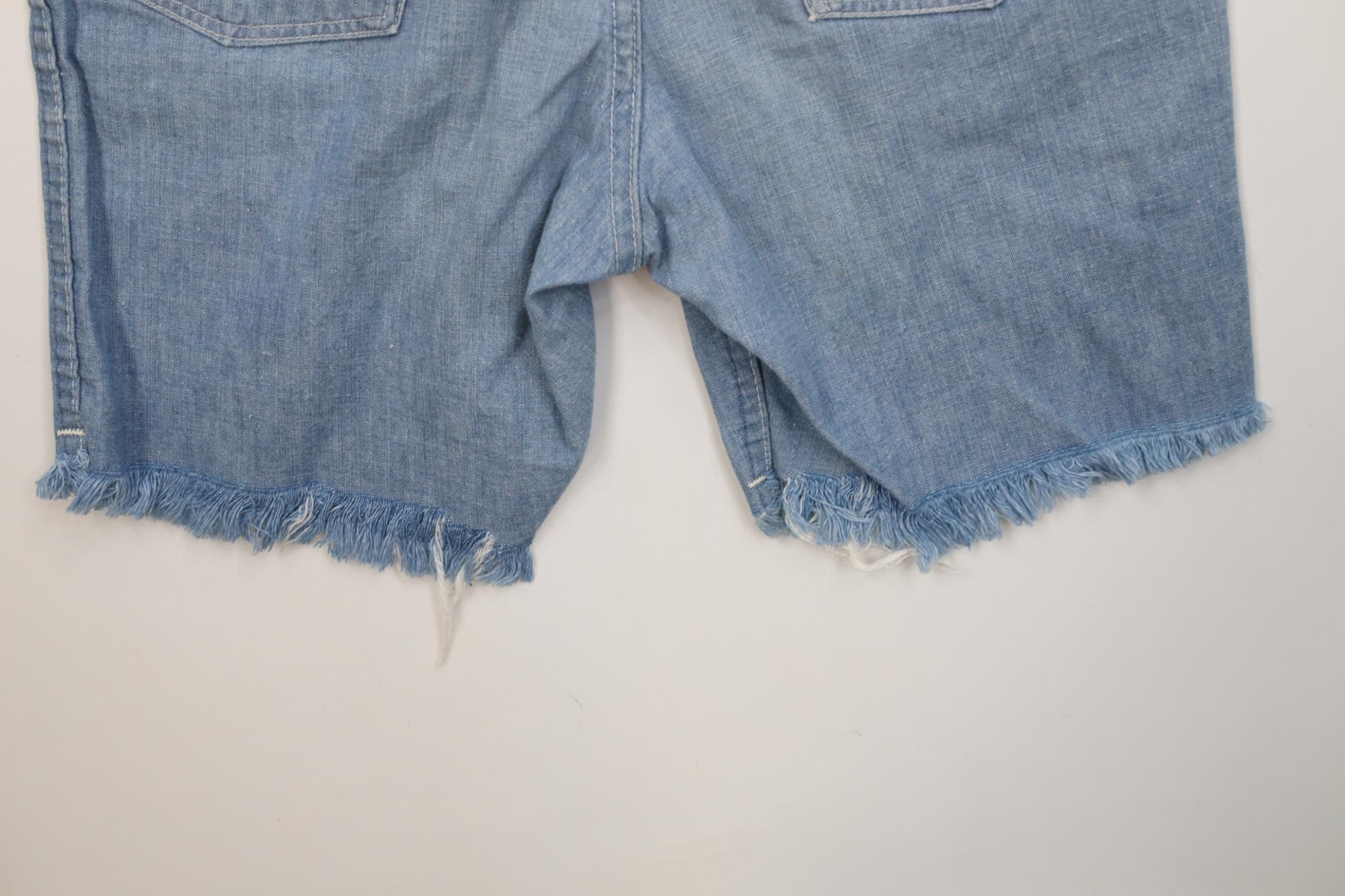 Wrangler Vintage 70s Wrangler Above Knee Chambray Denim Shorts USA Size US 30 / EU 46 - 12 Thumbnail
