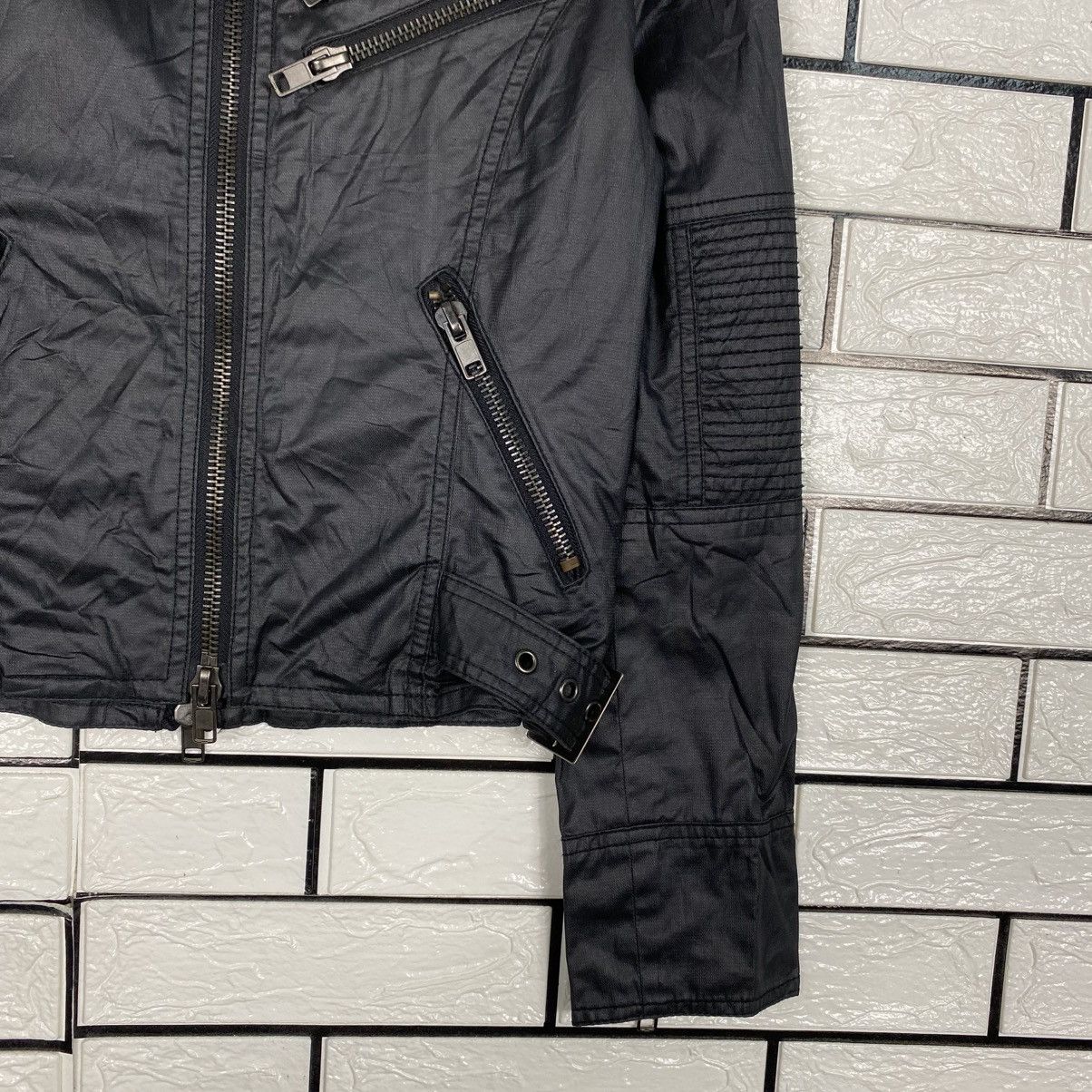 Hysteric Glamour 📌Vintage Cropped Soft Leather Biker Jacket Spiral Girl Size US M / EU 48-50 / 2 - 6 Thumbnail