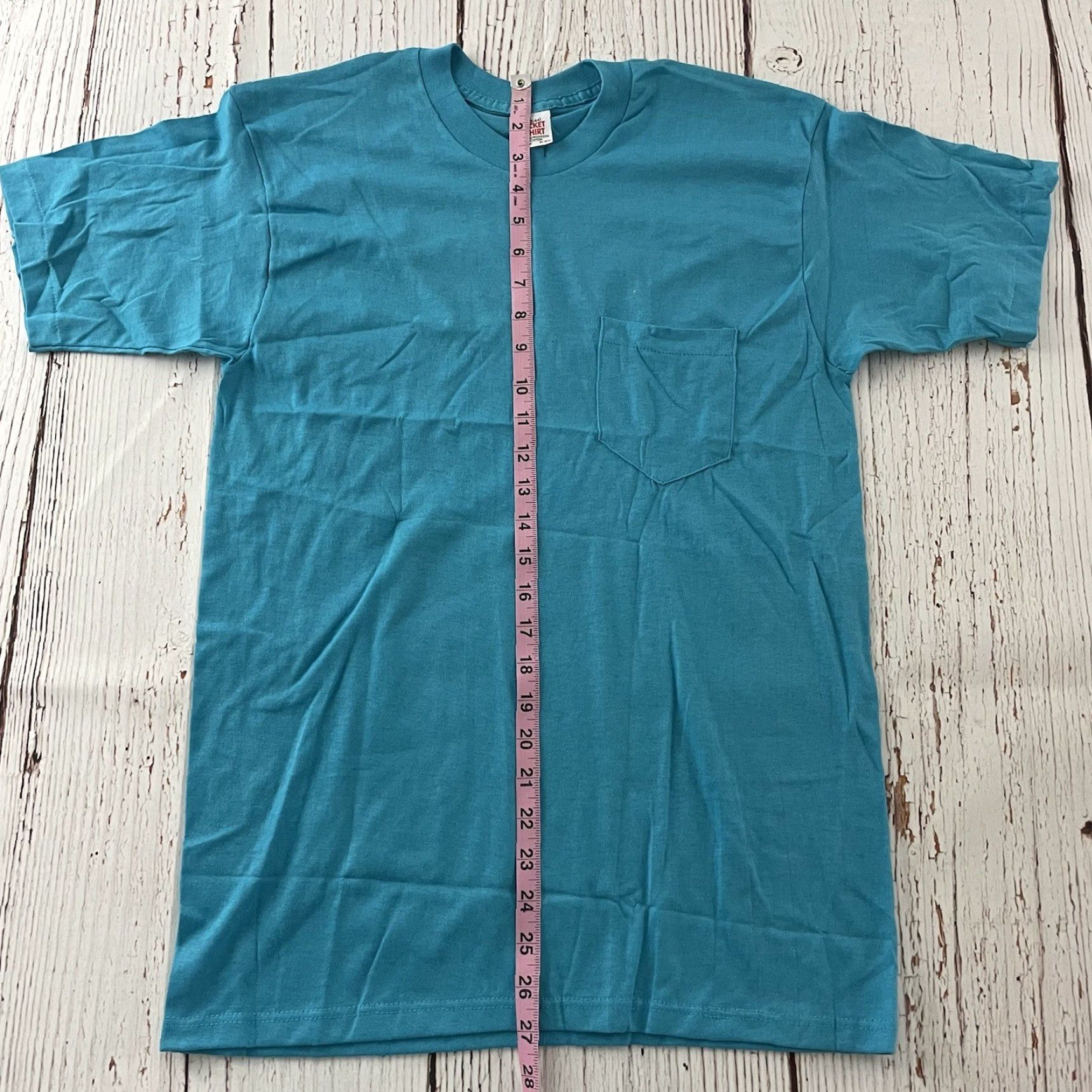 Vintage VINTAGE Pocket T-Shirt Short Sleeve Men Large Blue with Pockets Shirt Size US L / EU 52-54 / 3 - 6 Thumbnail