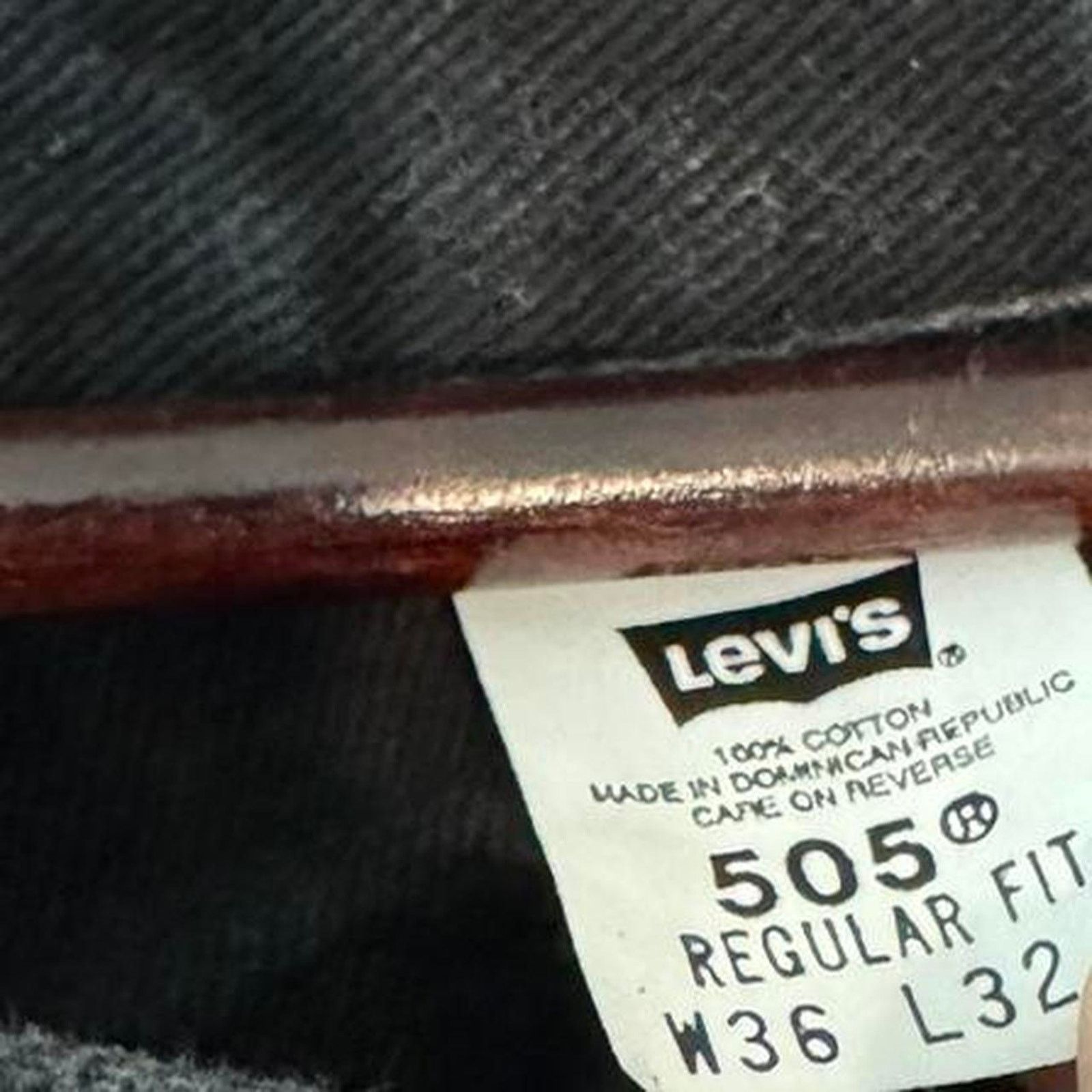 Levi's vintage Black Levi's 505 regular fit denim jeans 36 Size US 36 / EU 52 - 4 Thumbnail