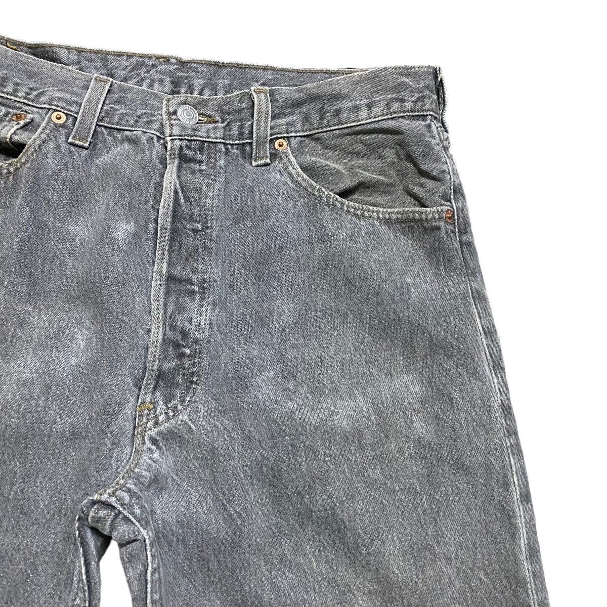 Levi's Vintage 90s Levis 501 Charcoal Jeans 32x31 Made in USA Size US 32 / EU 48 - 5 Thumbnail