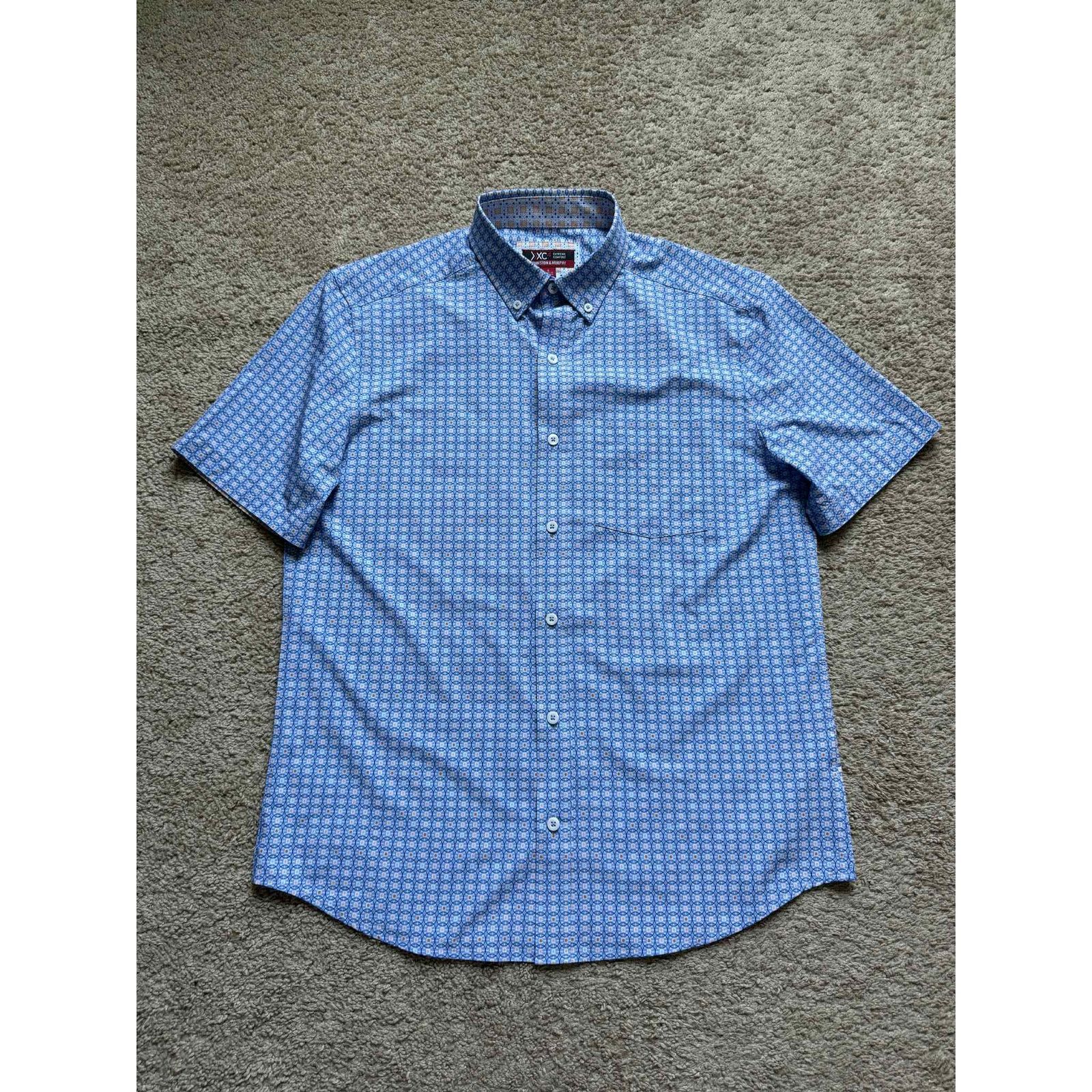 Johnston & Murphy Johnston & Murphy Extreme Comfort Button-Down Shirt Blue S Size US S / EU 44-46 / 1 - 2 Thumbnail