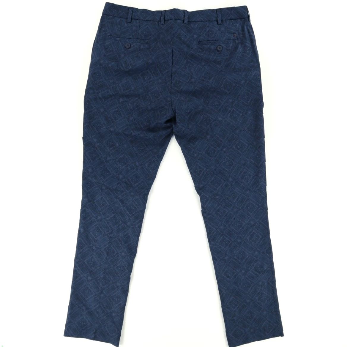 Peter Millar Peter Millar High Stretch Surge Bandana Golf Pants Navy Print Men 36 Chino Regular Inseam 32” All Over Print Navy Polyester Golf pants Size US 36 / EU 52 - 4 Thumbnail