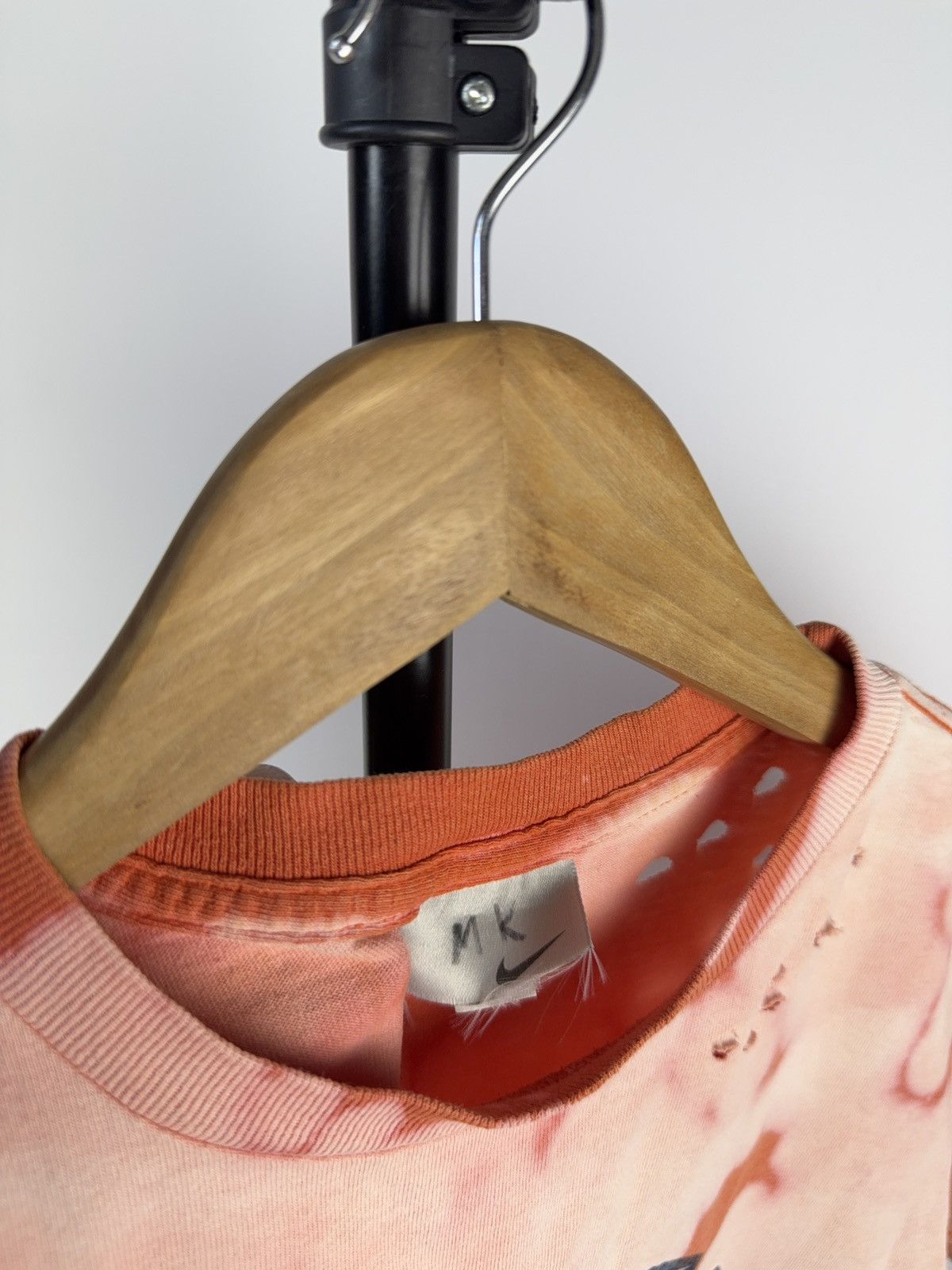 Nike Custom Bleached Nike Tee Distressed Y2K Grunge Style 90s Size US XS / EU 42 / 0 - 6 Thumbnail