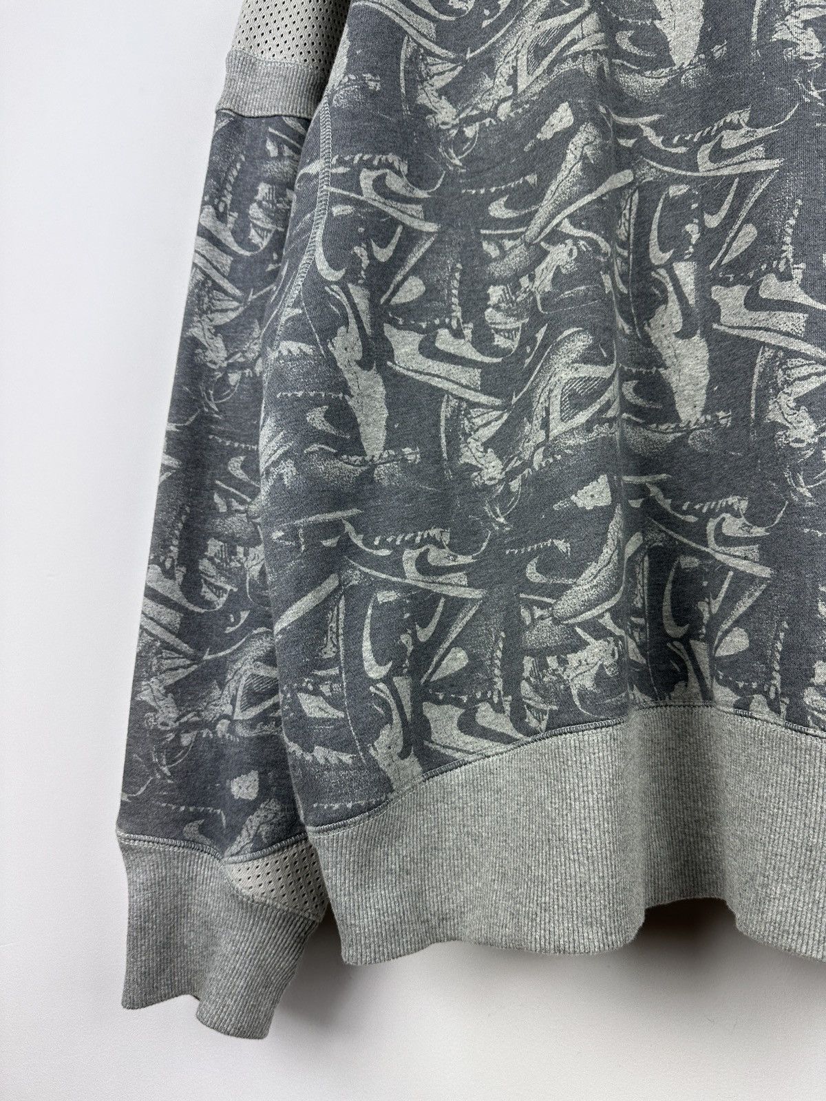 Nike × Vintage Vintage Y2K Nike Baggy Multilogo Zip Up Hoodie Size US L / EU 52-54 / 3 - 21 Thumbnail