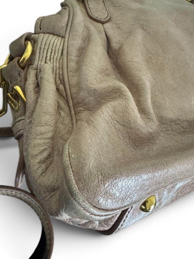 Miu Miu Miu Miu - Brown Handbag Shoulder Bag Leather Gold Hardware Size ONE SIZE - 9 Thumbnail