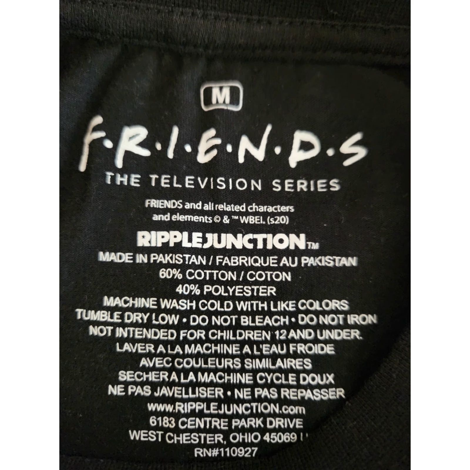 Vintage Friends Pivot Black Long Sleeve T Shirt Shirt Mens Medium Size US M / EU 48-50 / 2 - 2 Thumbnail