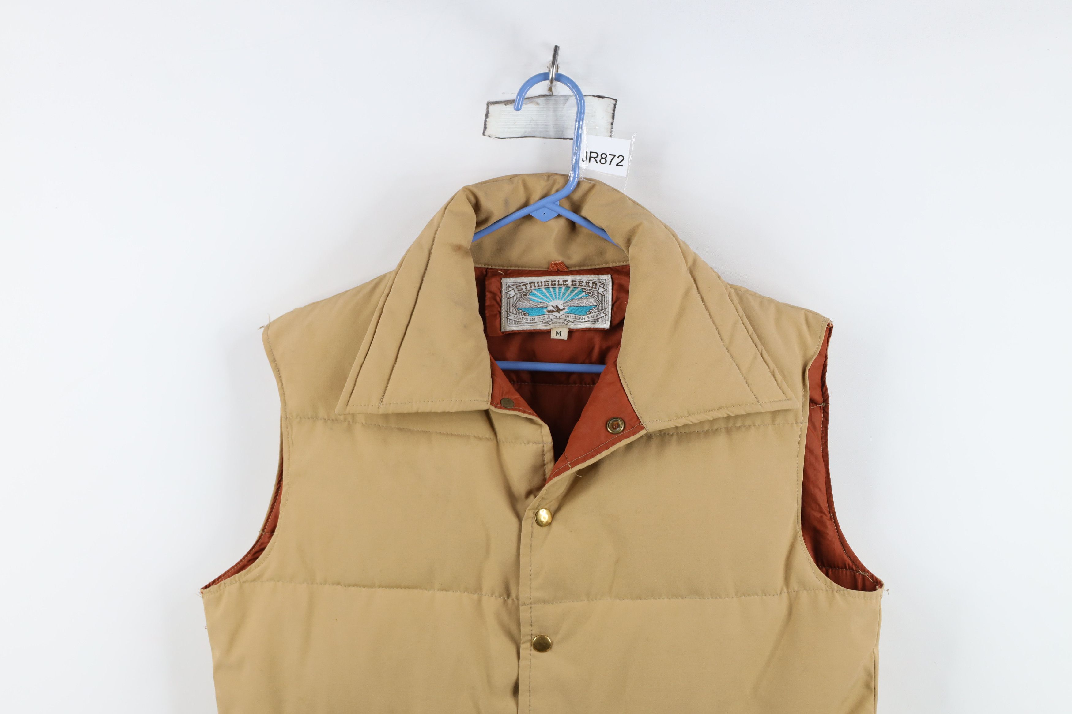 Vintage Vintage 70s Streetwear Down Puffer Vest Jacket Brown USA Size US M / EU 48-50 / 2 - 2 Thumbnail