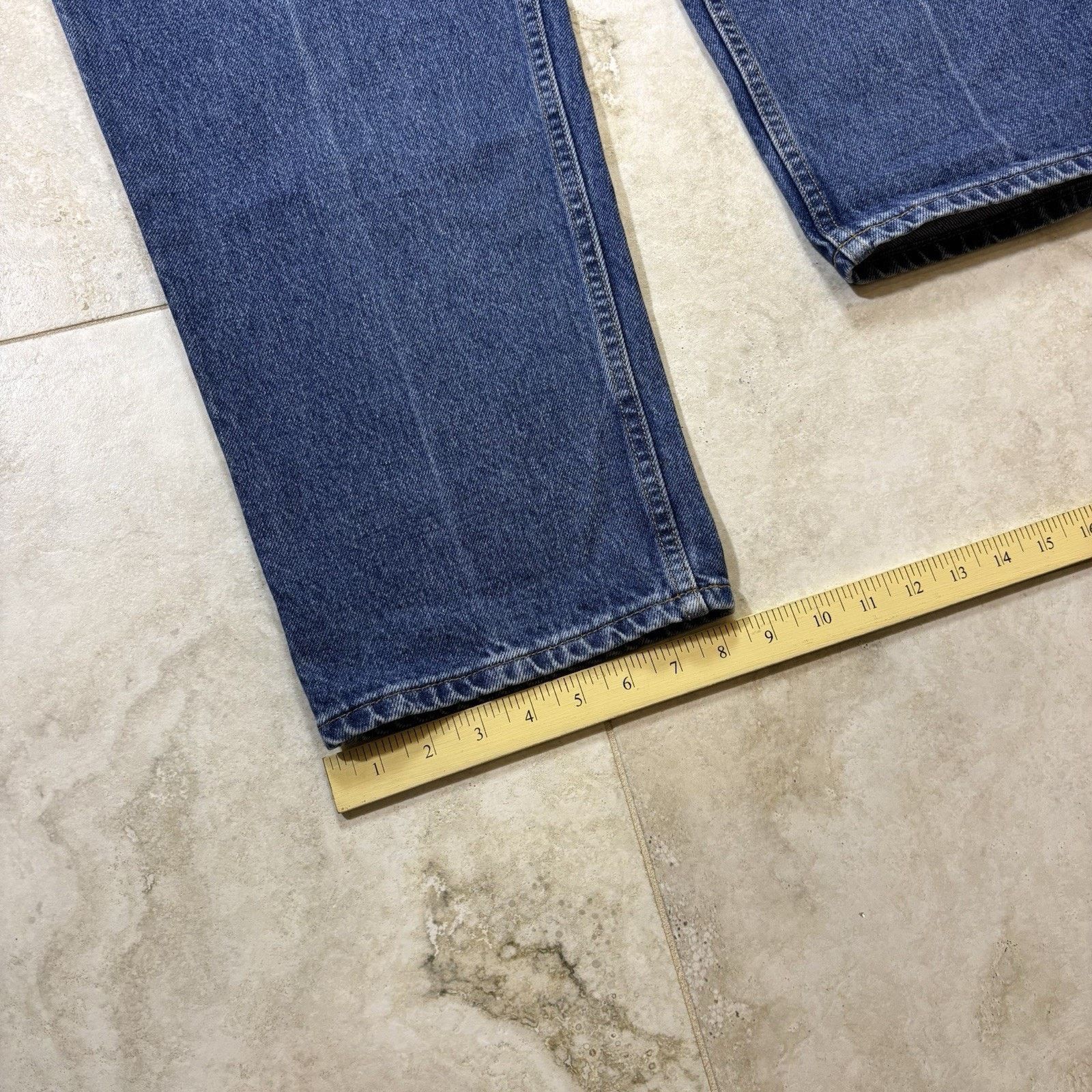 Tommy Hilfiger Vintage Tommy Hilfiger Jeans 36x32 Flag Embroidered Baggy Size US 36 / EU 52 - 9 Thumbnail