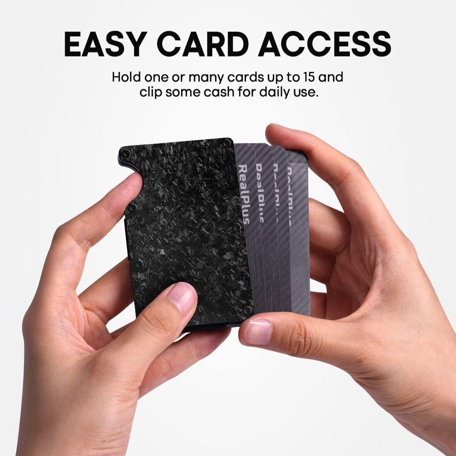 The Unbranded Brand New Mens Slim Metal Wallet Money Clip Aluminium Card Holder Size ONE SIZE - 5 Thumbnail