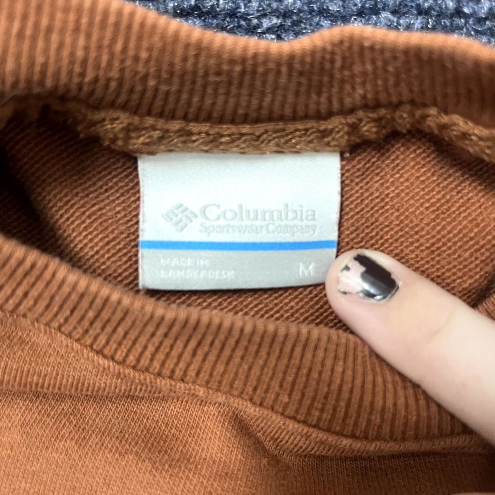 Logo 7 VINTAGE Columbia Sweatshirt Mens Medium Orange Raglan Crewneck Logo Graphic Print Pullover Crew Neck Fleece Cotton Polyester Mens Size US M / EU 48-50 / 2 - 2 Thumbnail