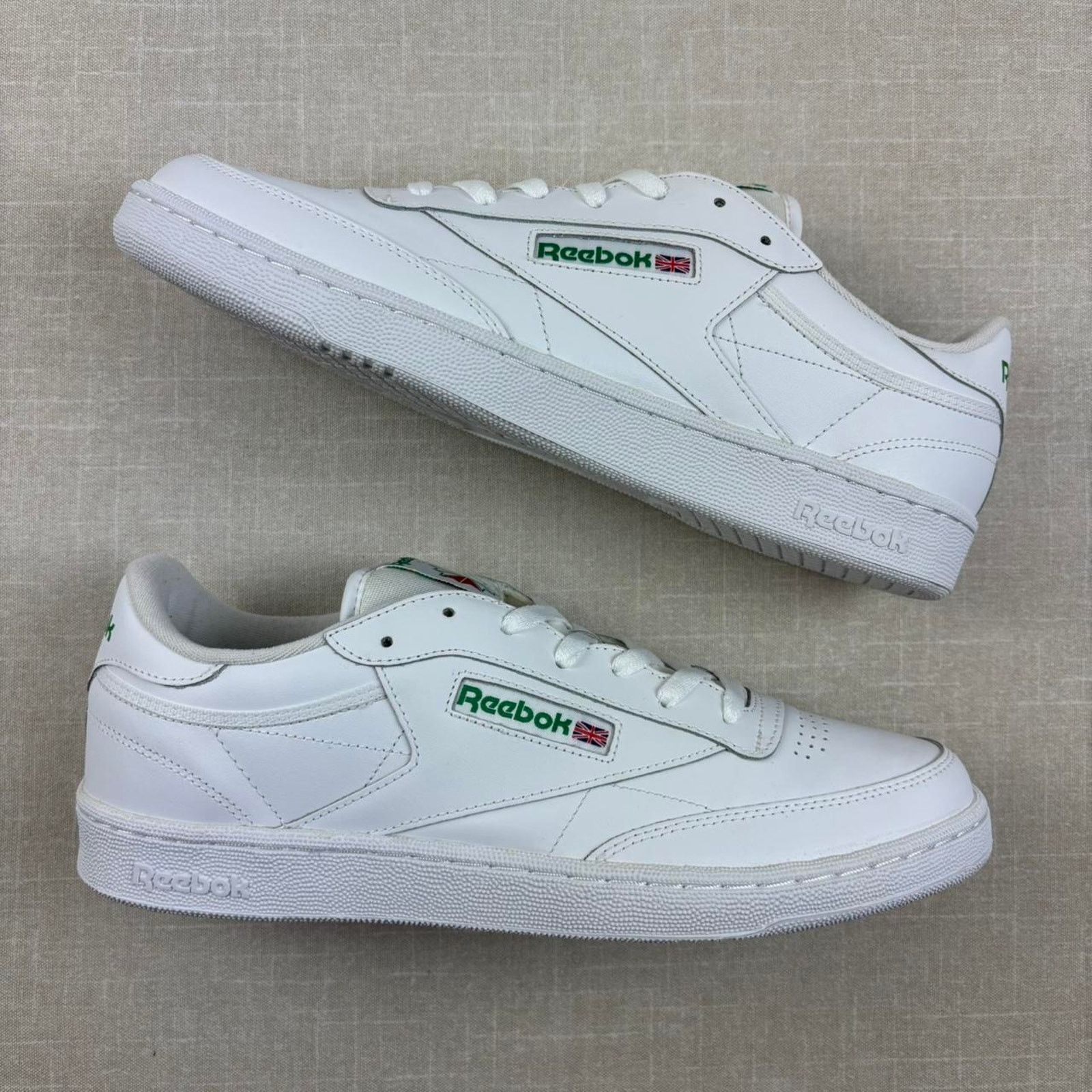 Reebok 🥤 2019 Reebok Club C 85 “White Green” 13M Size US 13 / EU 46 - 2 Thumbnail