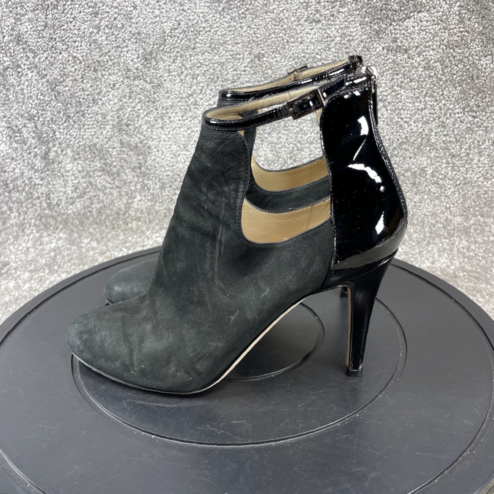 Jimmy Choo VINTAGE Jimmy Choo Boots Women Size 39.5 EU 9 US Suede Ankle Bootie Zipper High Heel Fall Winter Size US 9 / IT 39 - 5 Thumbnail