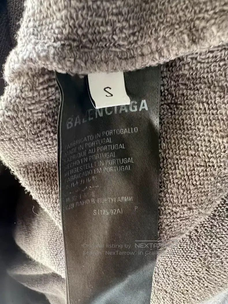 Balenciaga Balenciaga Distressed Coke Hoodie Size US S / EU 44-46 / 1 - 4 Thumbnail
