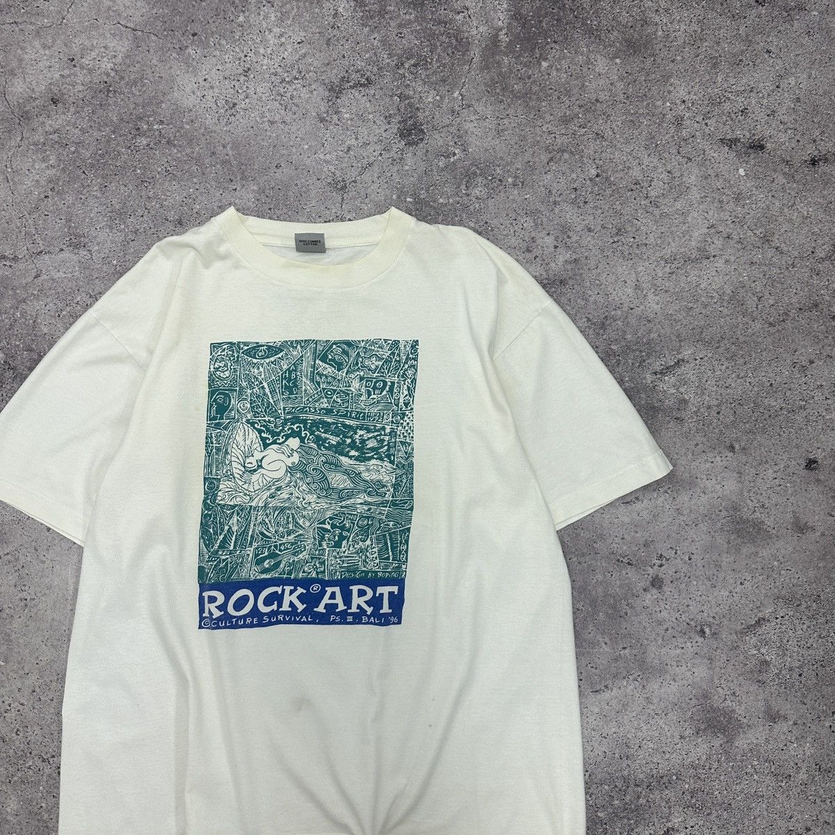Vintage Vintage 90s Bali Rock Art tee Culture Survival Boping y2k og Size US XL / EU 56 / 4 - 2 Thumbnail