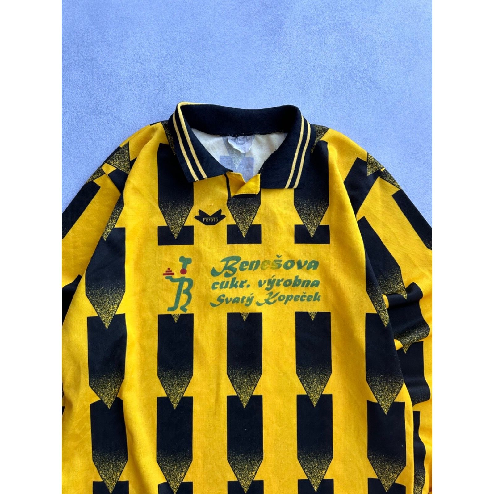 Vintage VTG Ferato 80s Long Sleeve Football Jersey CzechRepublic Size US XXL / EU 58 / 5 - 4 Thumbnail